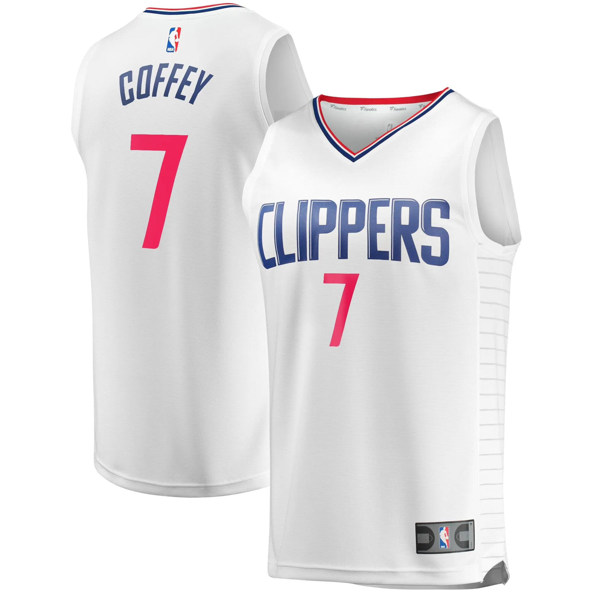 Amir Coffey LA Clippers Fanatics Fast Break Replica Player Jersey White - Association Edition