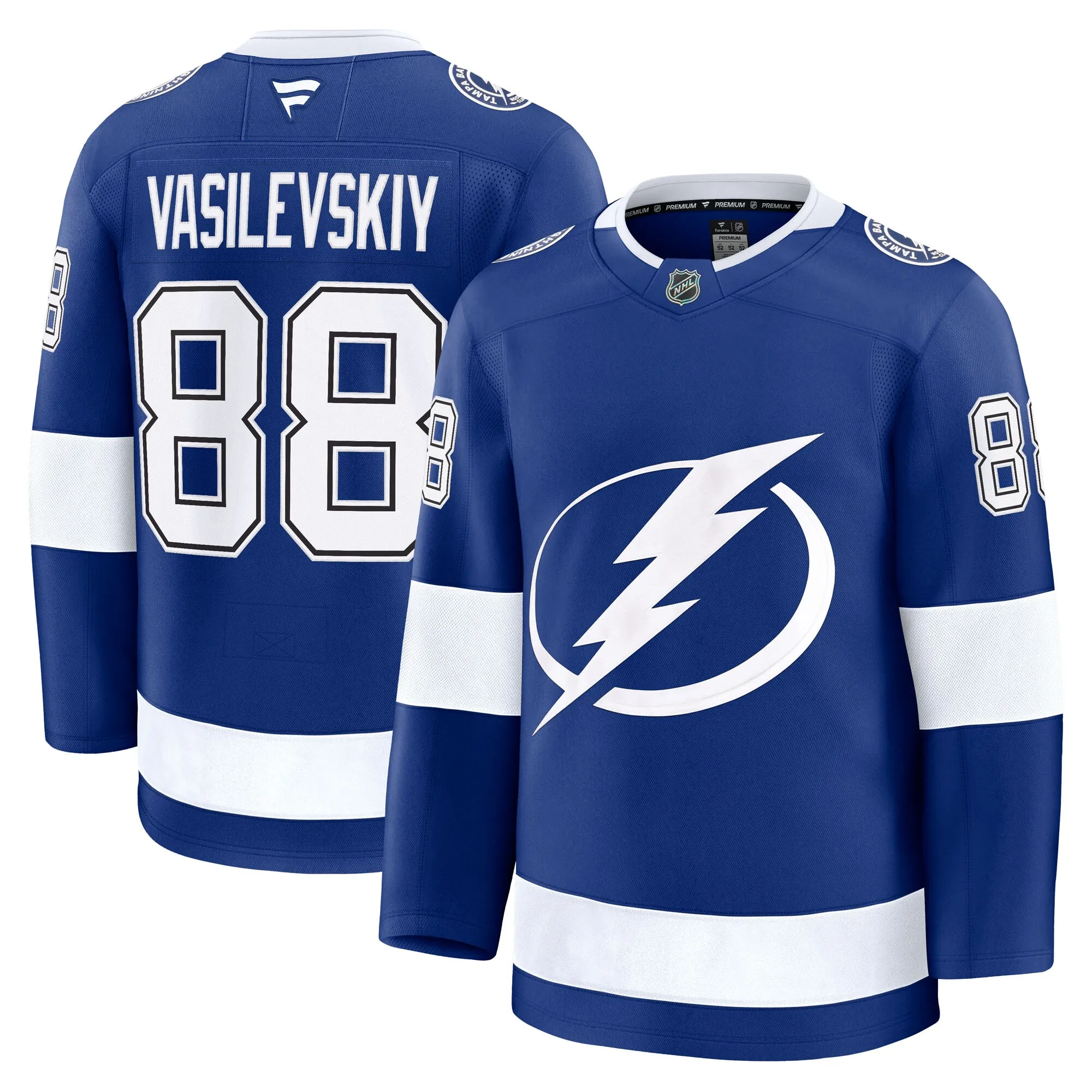 Andrei Vasilevskiy Tampa Bay Lightning Fanatics Home Premium Jersey - Blue