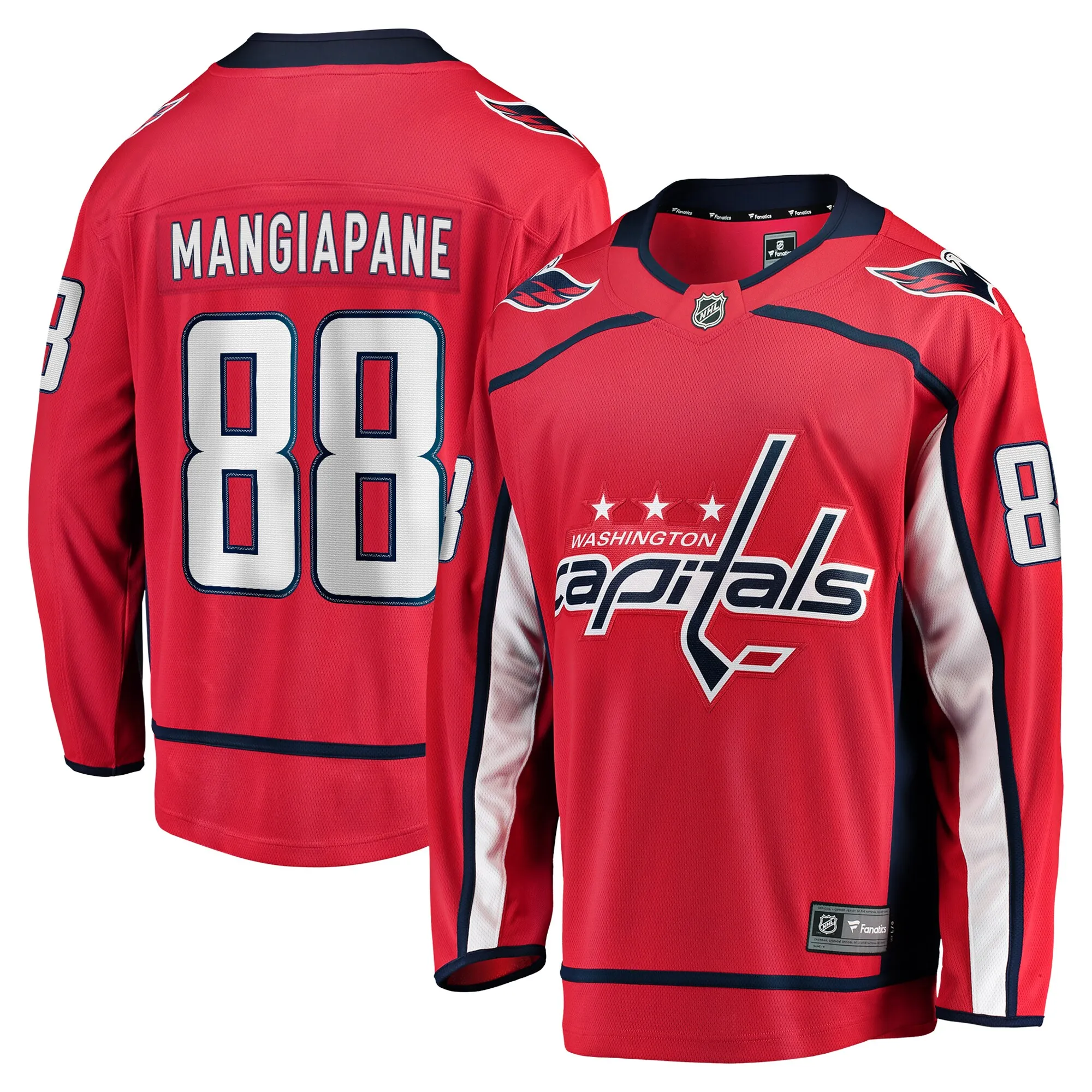 Andrew Mangiapane Washington Capitals Fanatics Home Premier Breakaway Player Jersey - Red