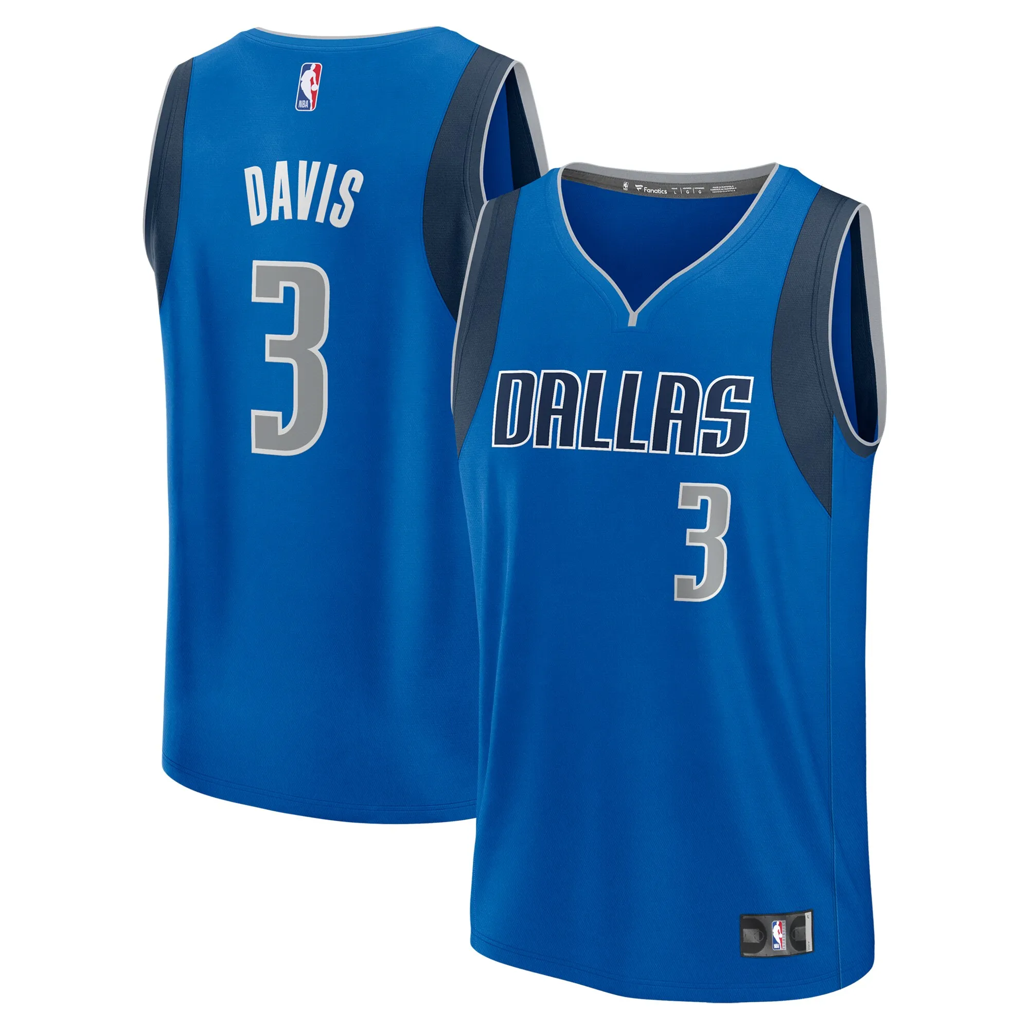 Anthony Davis Dallas Mavericks Fanatics Fast Break Replica Player Jersey - Icon Edition - Royal