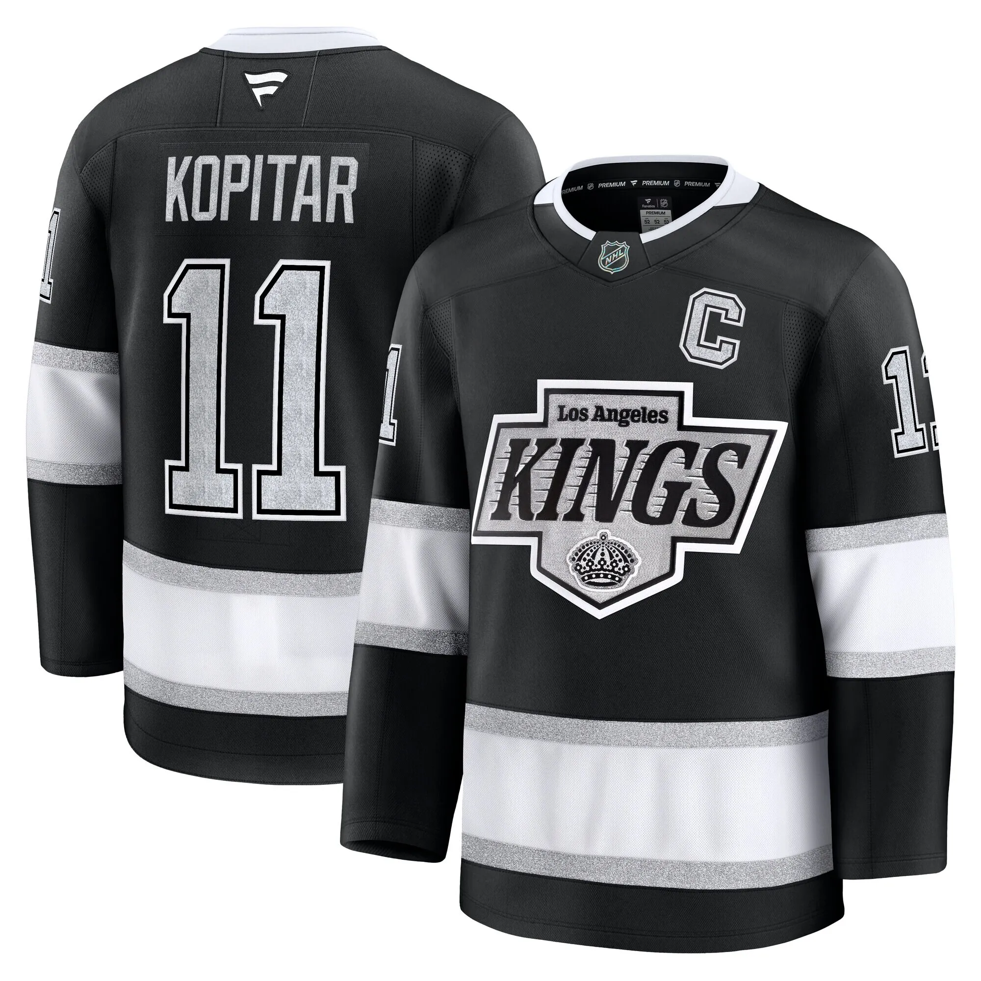 Anze Kopitar Los Angeles Kings Fanatics Home Premium Jersey - Black