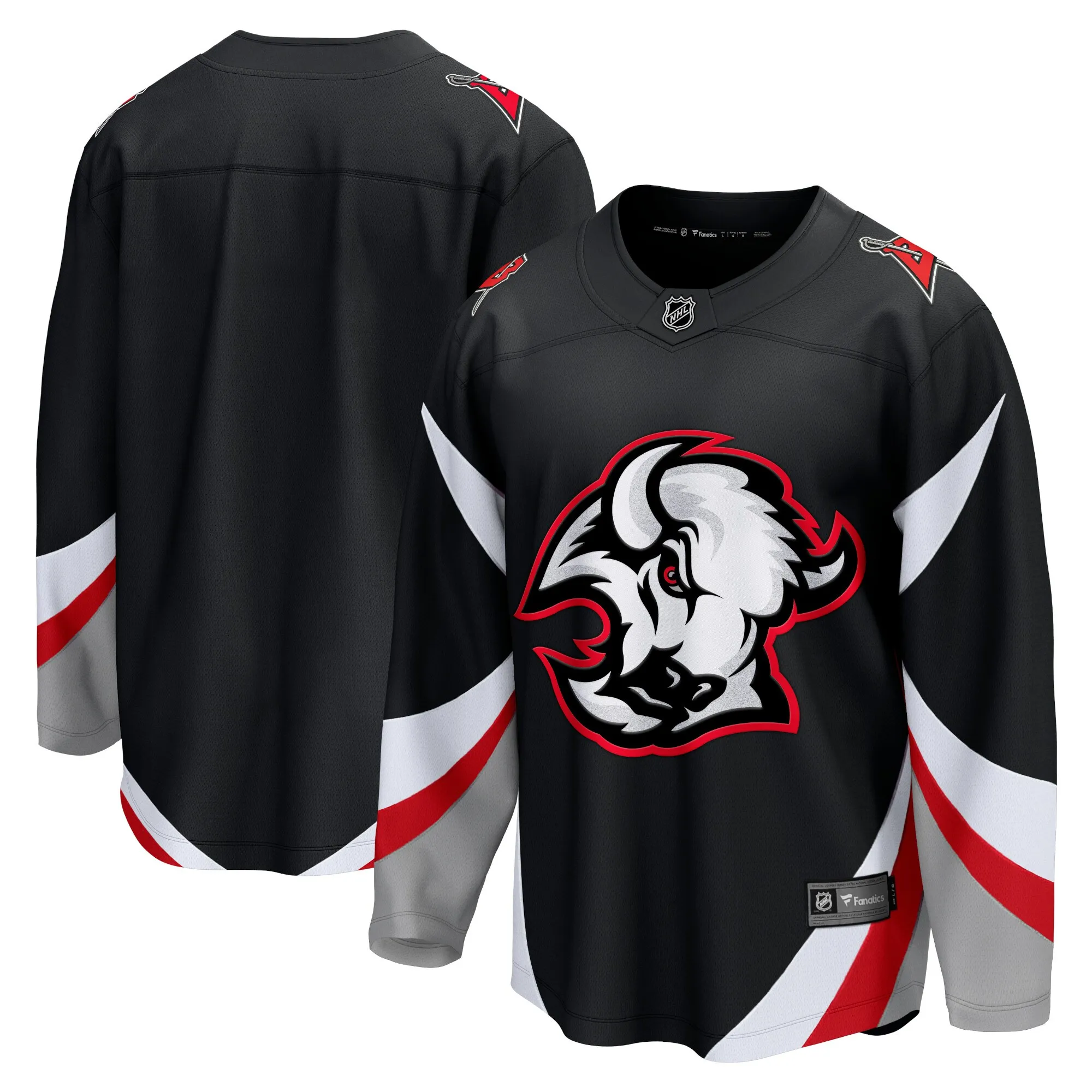 Buffalo Sabres Fanatics Alternate Premier Breakaway Blank Jersey - Black