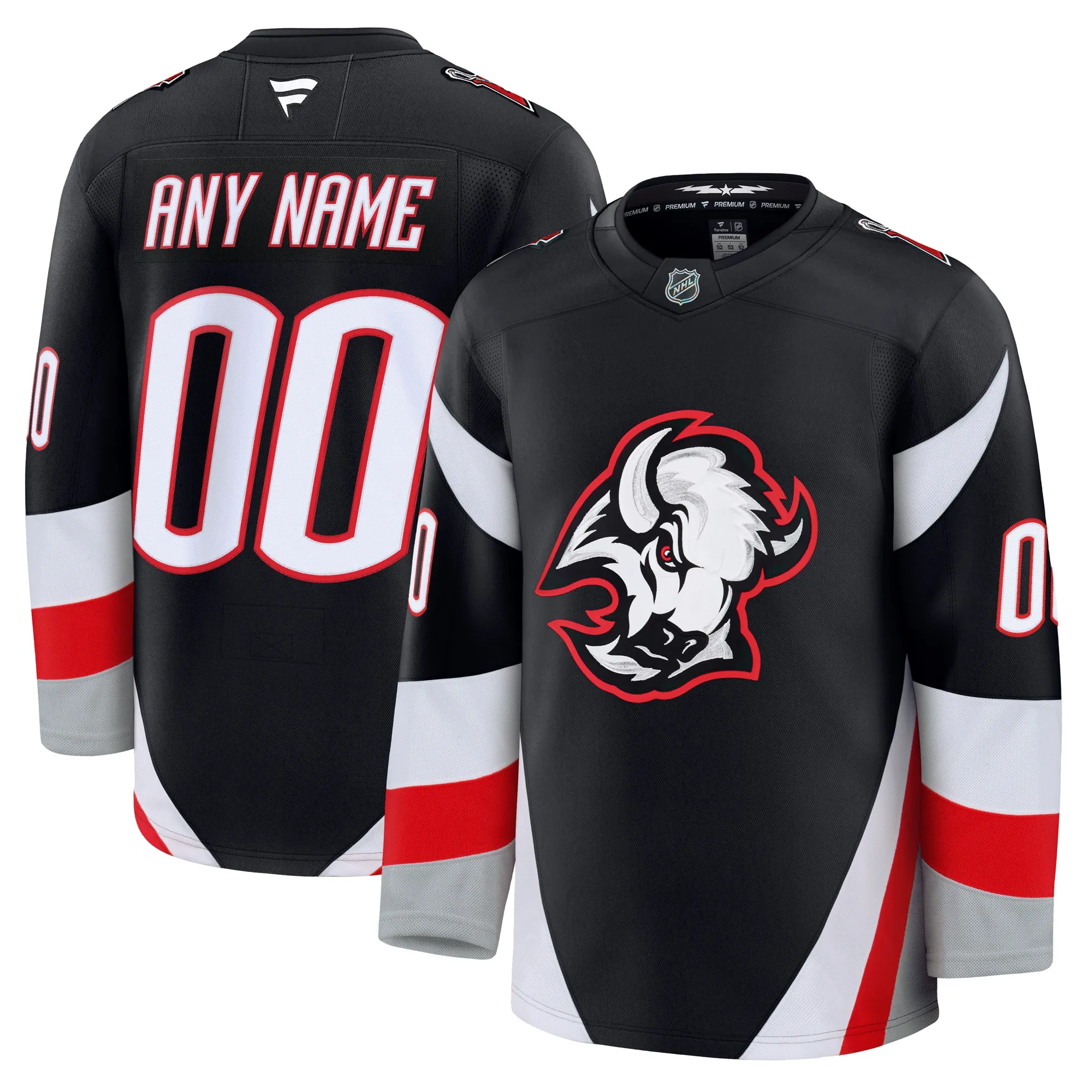 Buffalo Sabres Fanatics Alternate Premium Custom Jersey - Black