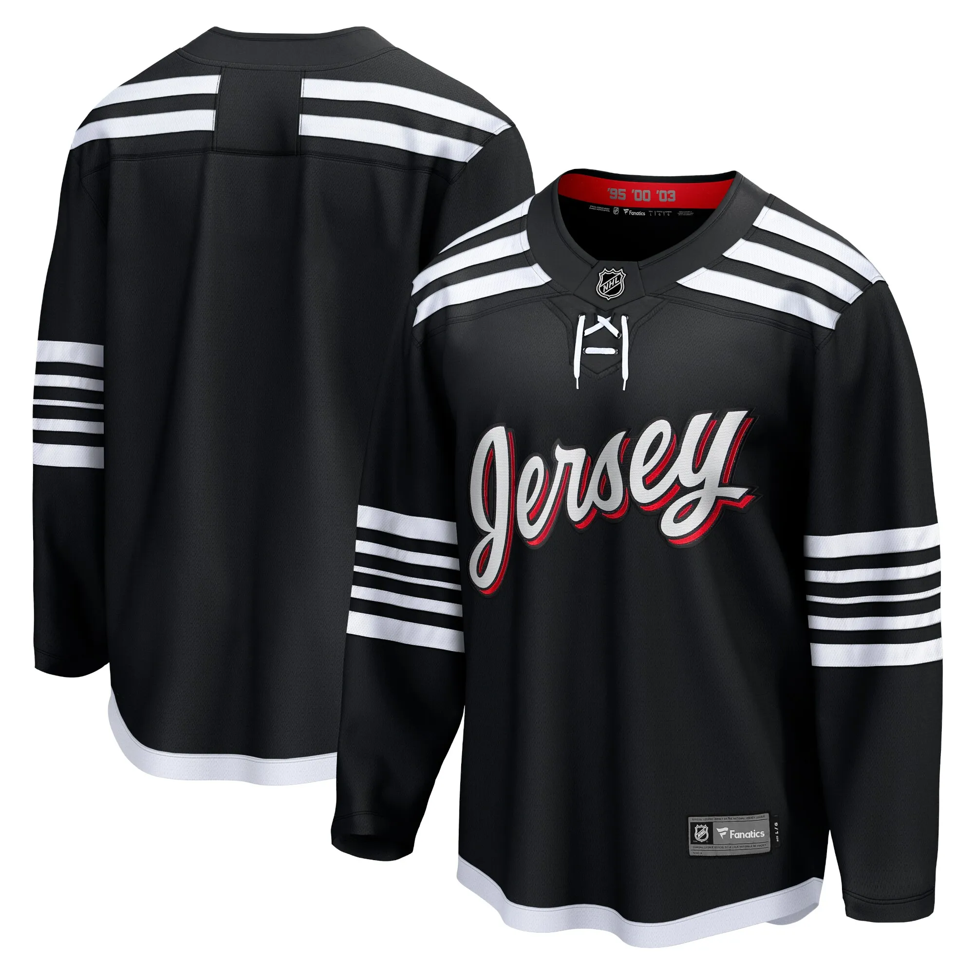 New Jersey Devils Fanatics Alternate Premier Breakaway Team Jersey - Black
