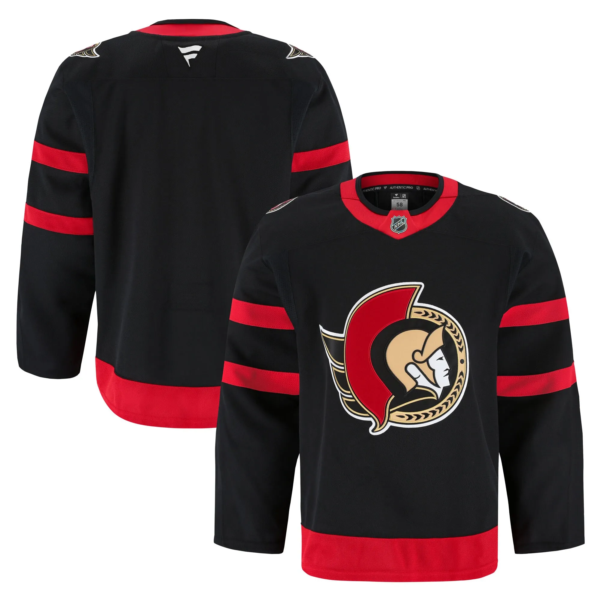 Ottawa Senators Fanatics Home Authentic Pro Jersey - Black