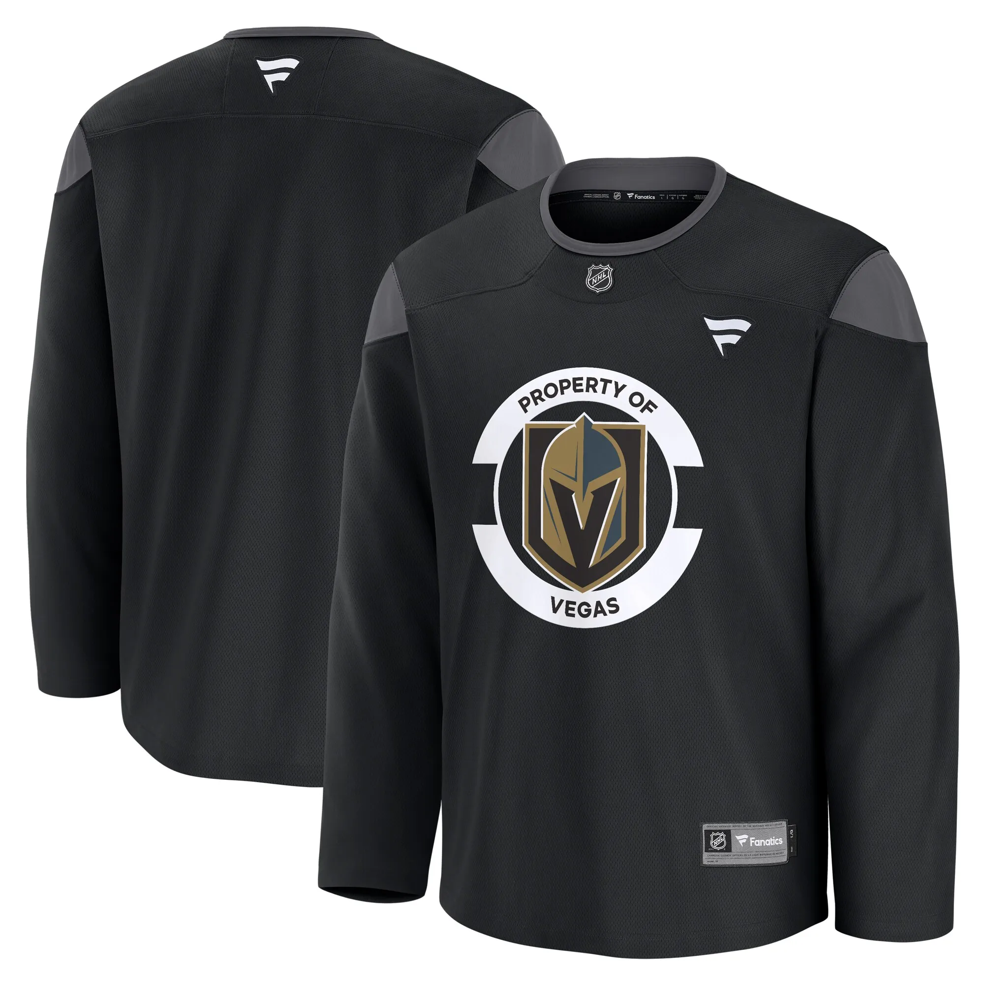 Vegas Golden Knights Fanatics Team Practice Jersey - Black