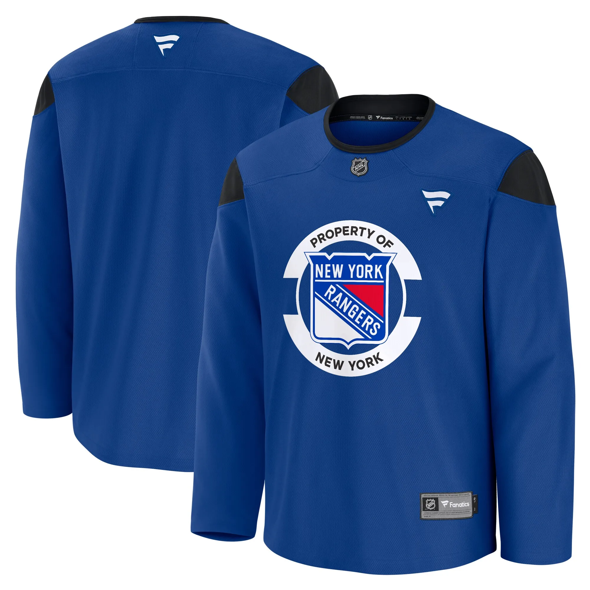 New York Rangers Fanatics Team Practice Jersey - Blue