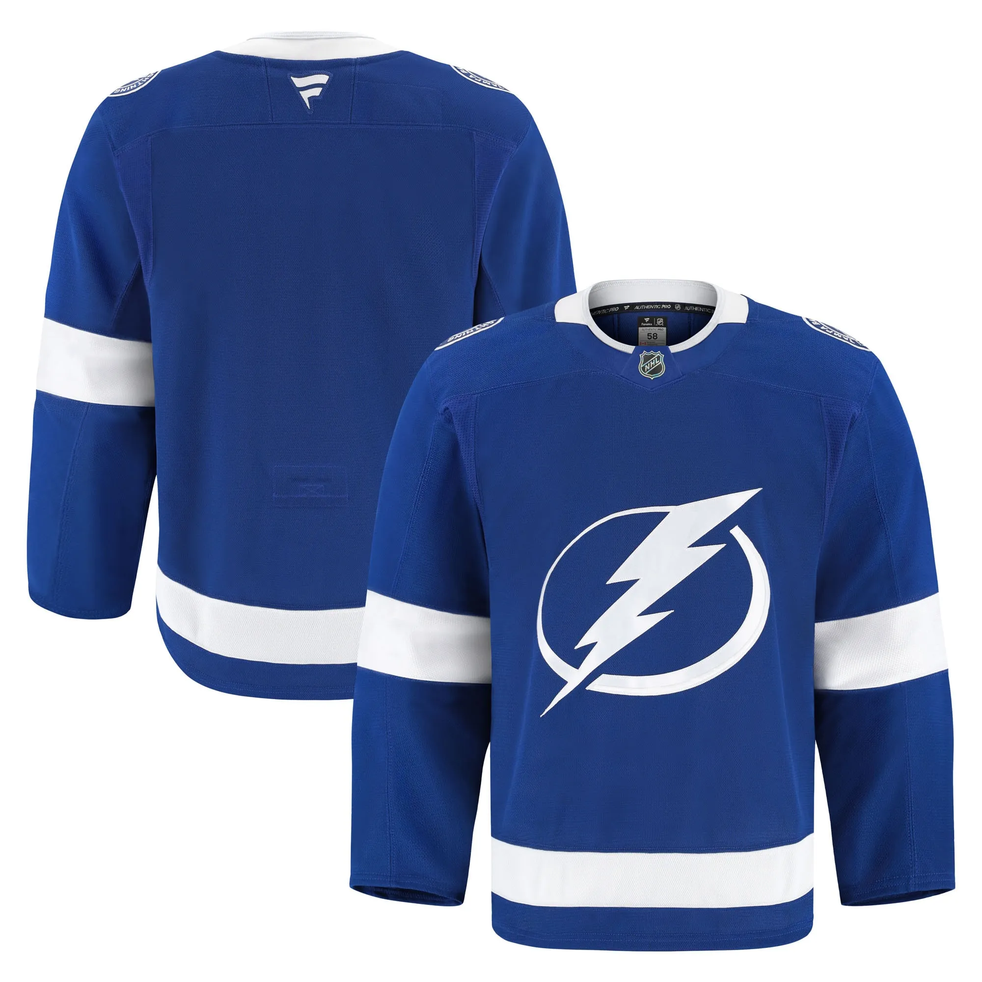 Tampa Bay Lightning Fanatics Home Authentic Pro Jersey - Blue