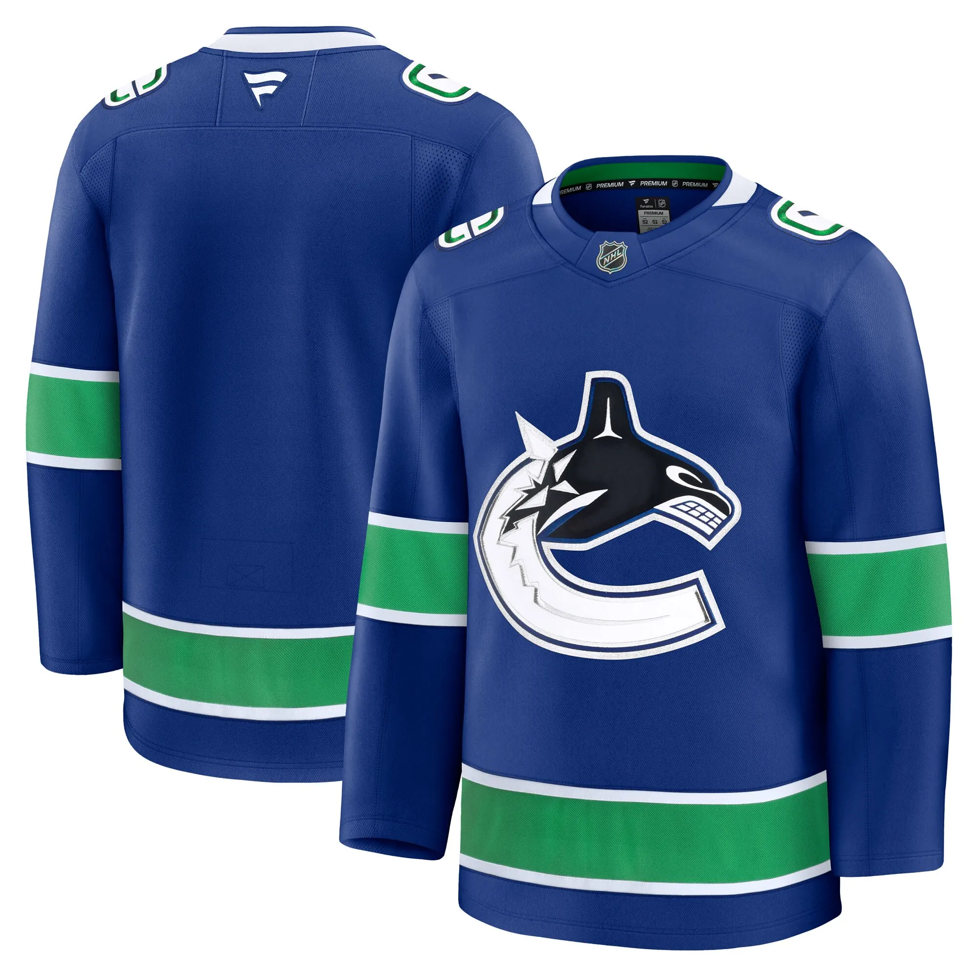 Vancouver Canucks Fanatics Home Premium Jersey - Blue