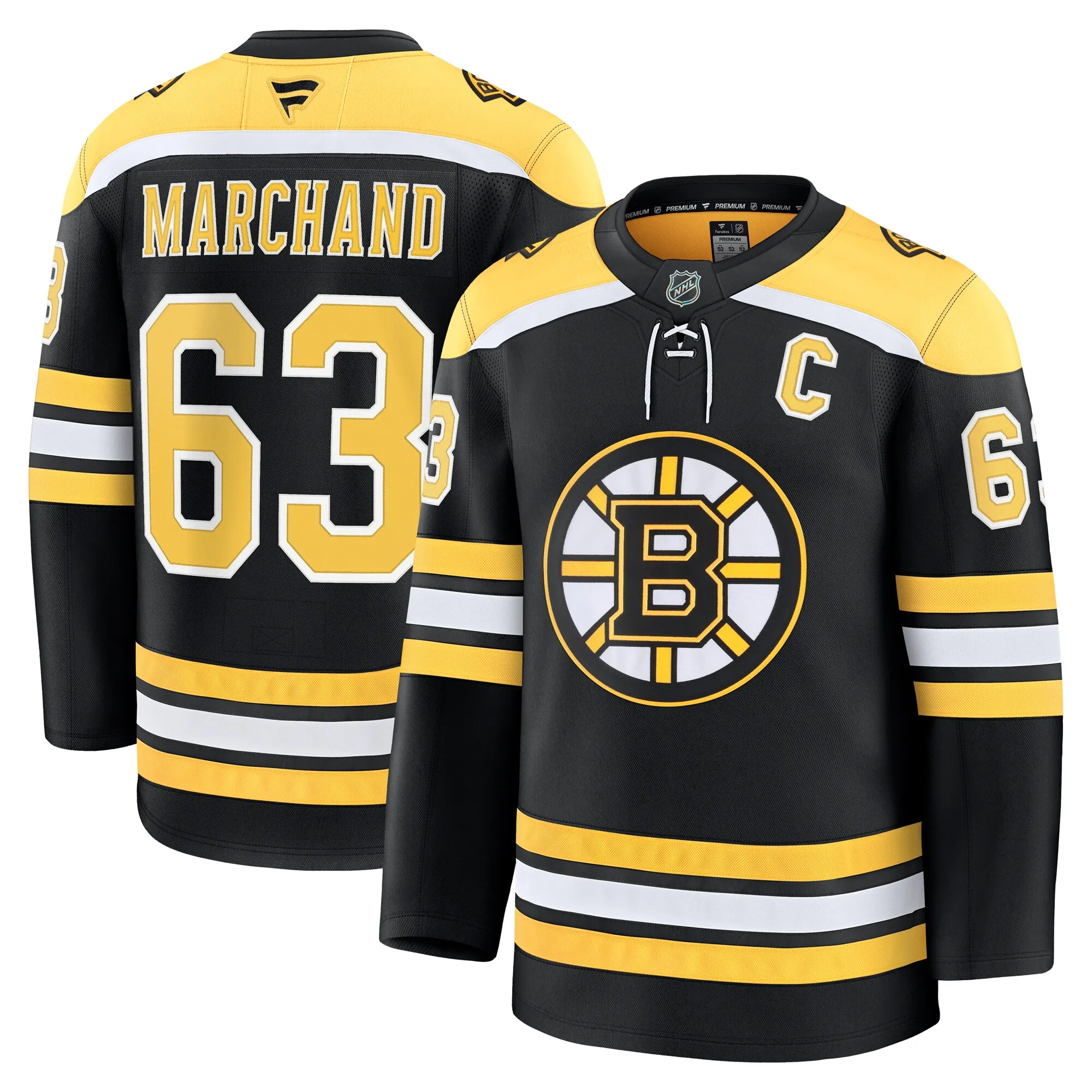 Brad Marchand Boston Bruins Fanatics Home Premium Jersey - Black
