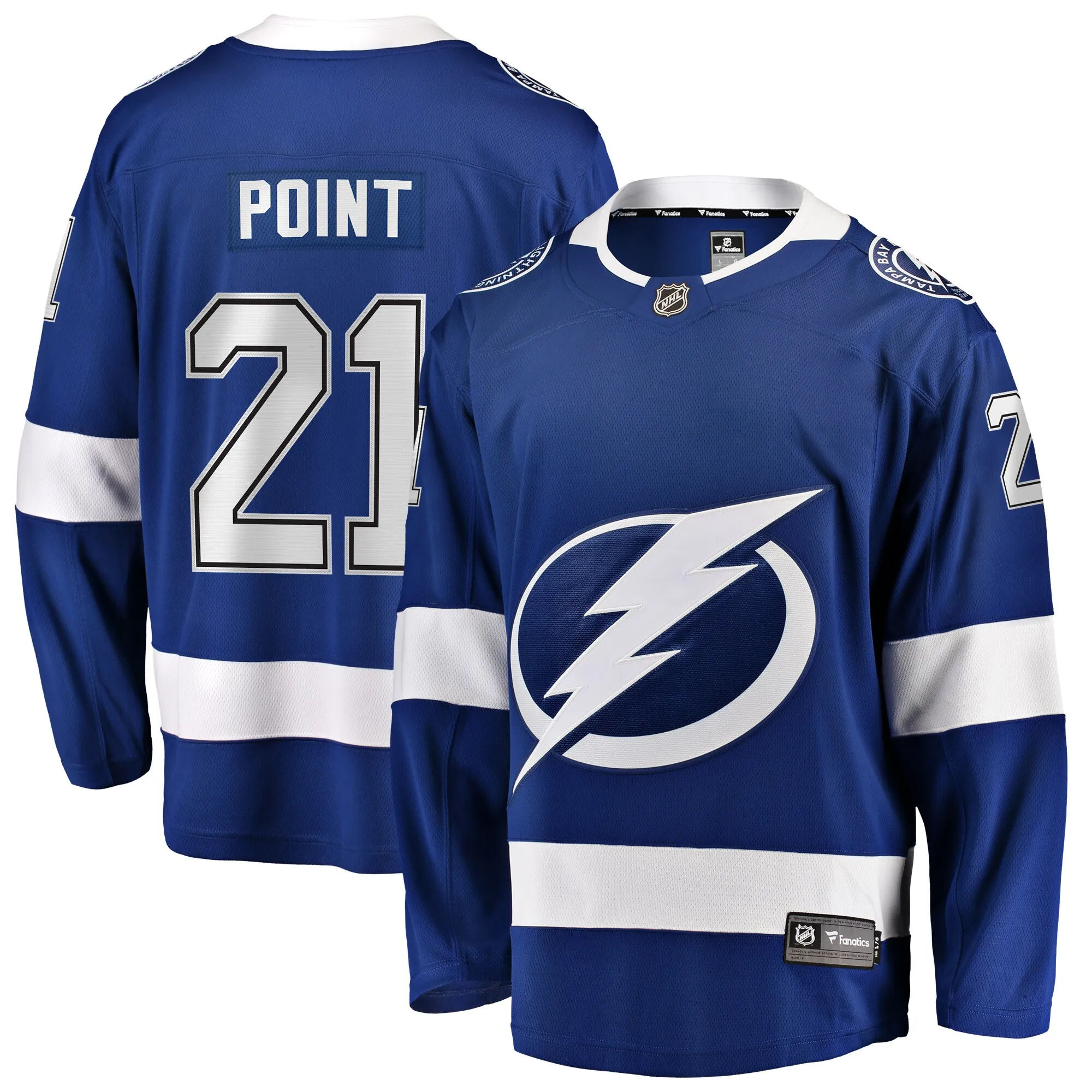 Brayden Point Tampa Bay Lightning Fanatics Home Premier Breakaway Player Jersey - Blue