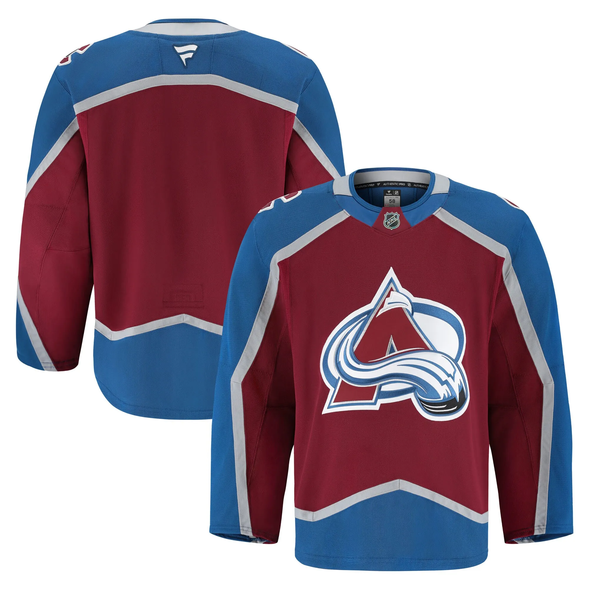 Colorado Avalanche Fanatics Home Authentic Pro Jersey - Burgundy