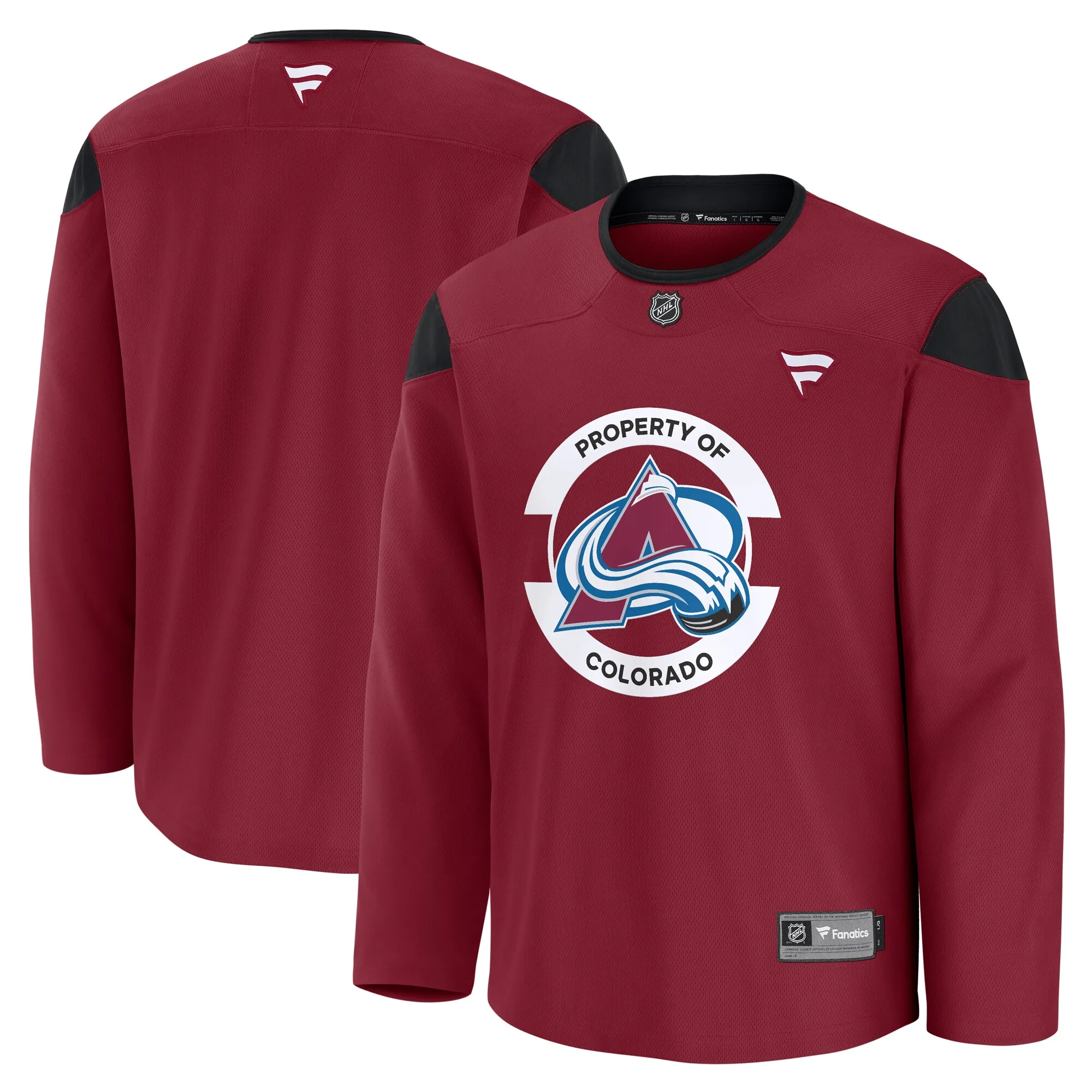 Colorado Avalanche Fanatics Team Practice Jersey - Burgundy