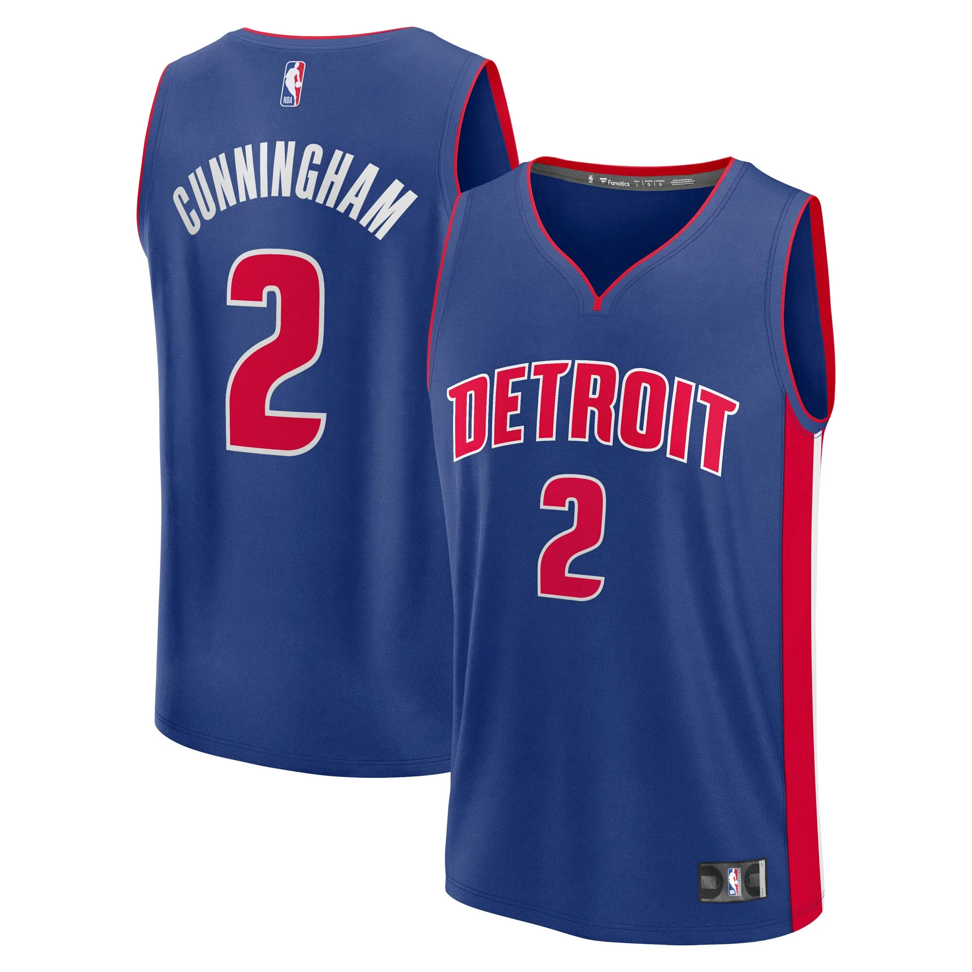 Cade Cunningham Detroit Pistons Fanatics Fast Break Replica Player Jersey - Icon Edition - Blue