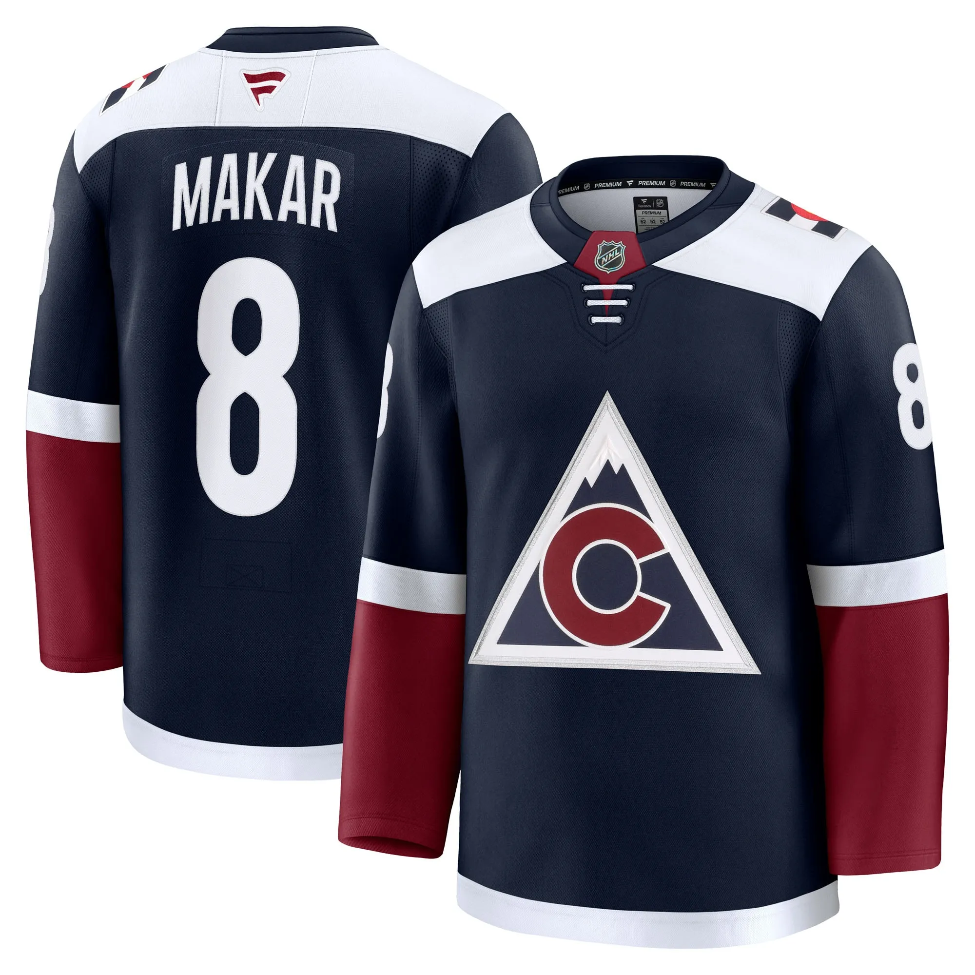Cale Makar Colorado Avalanche Fanatics Alternate Premium Jersey - Navy