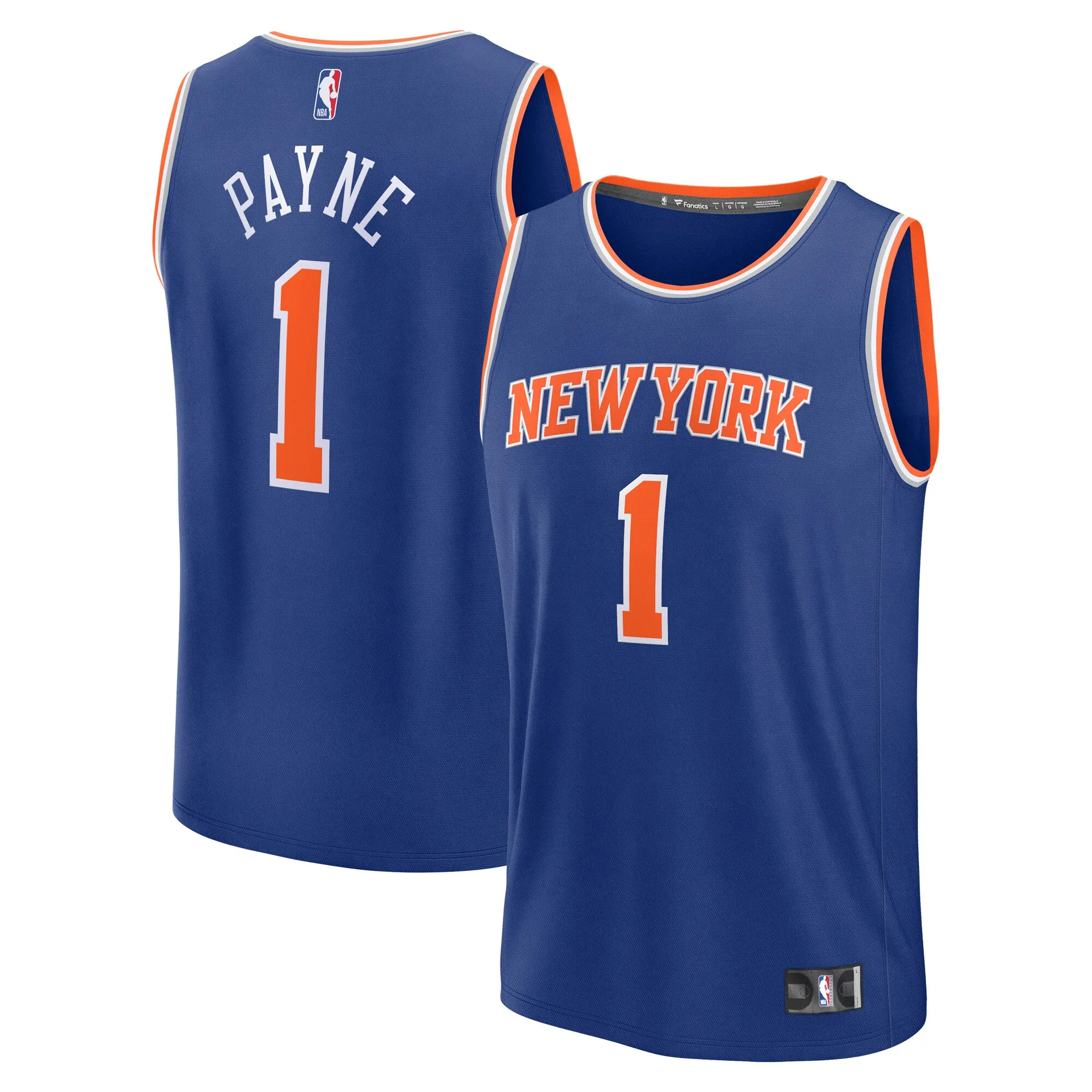 Cameron Payne New York Knicks Fanatics Fast Break Replica Player Jersey - Icon Edition - Blue