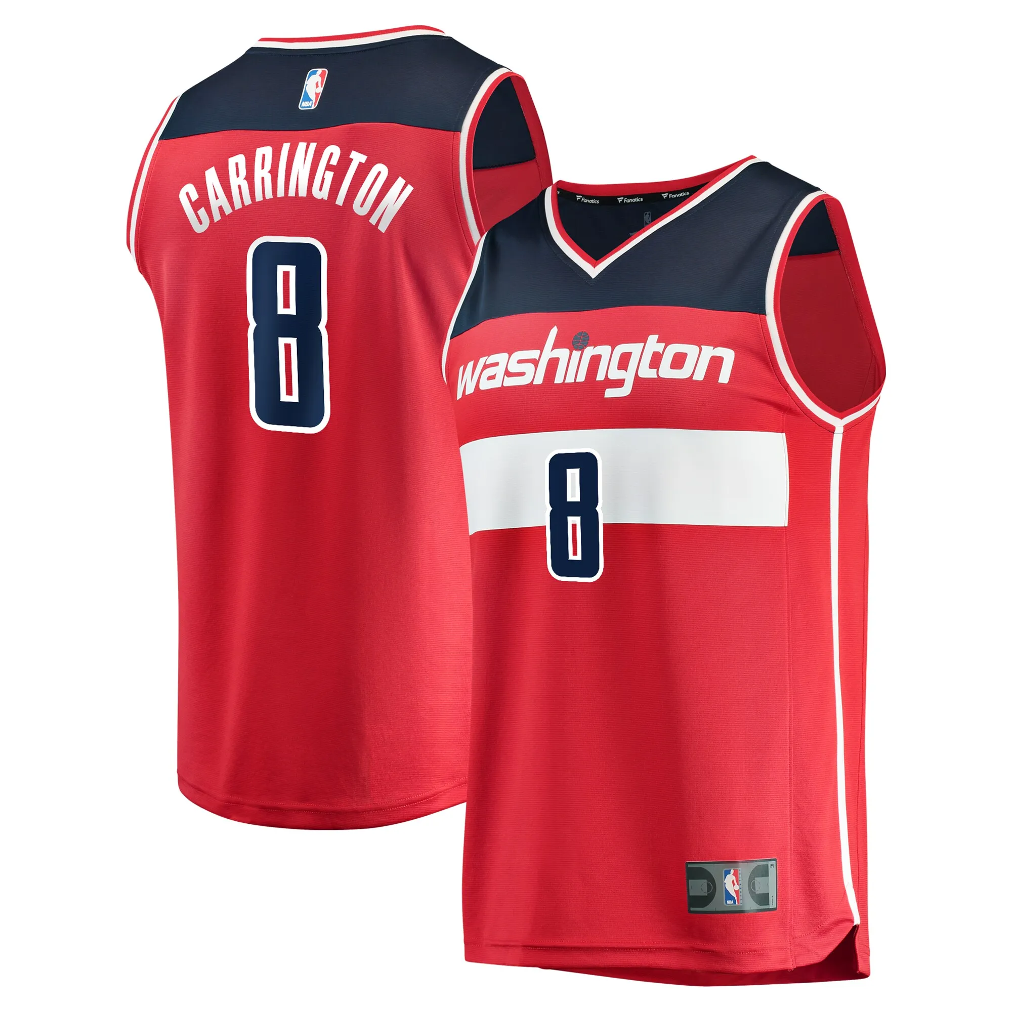 Carlton Carrington Washington Wizards Fanatics Fast Break Replica Player Jersey - Icon Edition - Red