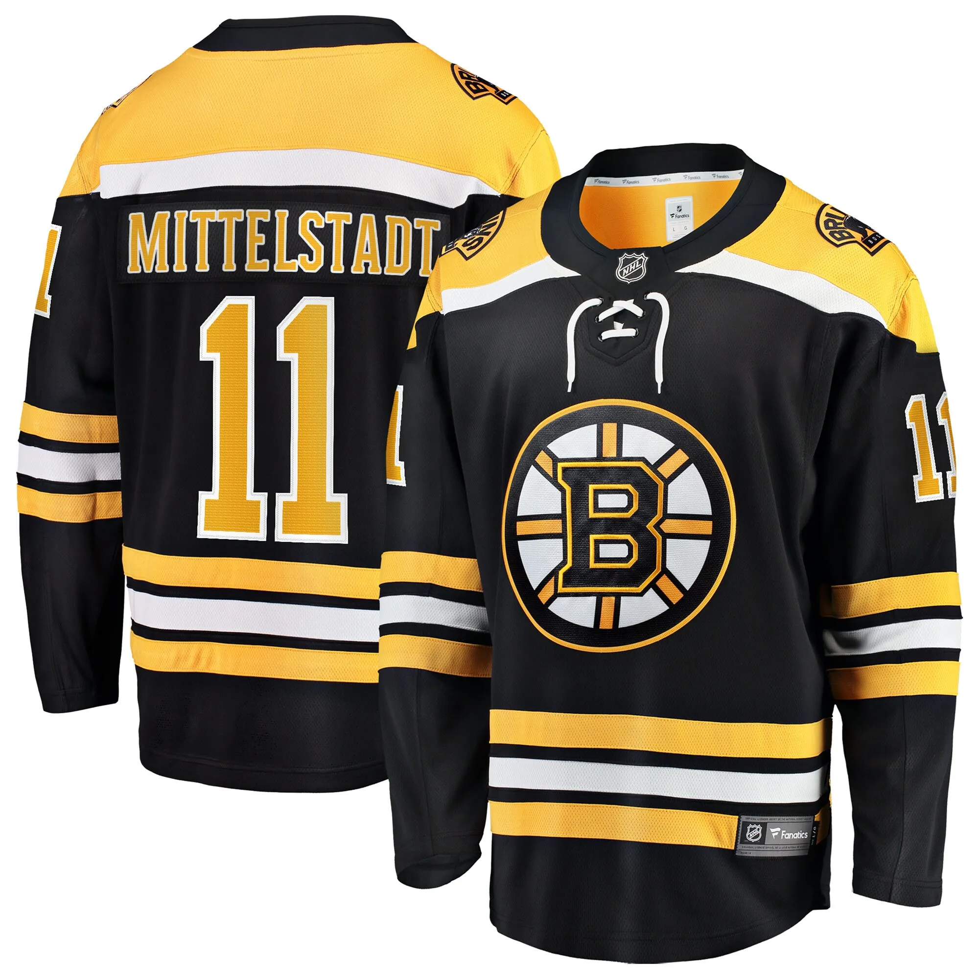 Casey Mittelstadt Boston Bruins Fanatics Home Breakaway Jersey - Black