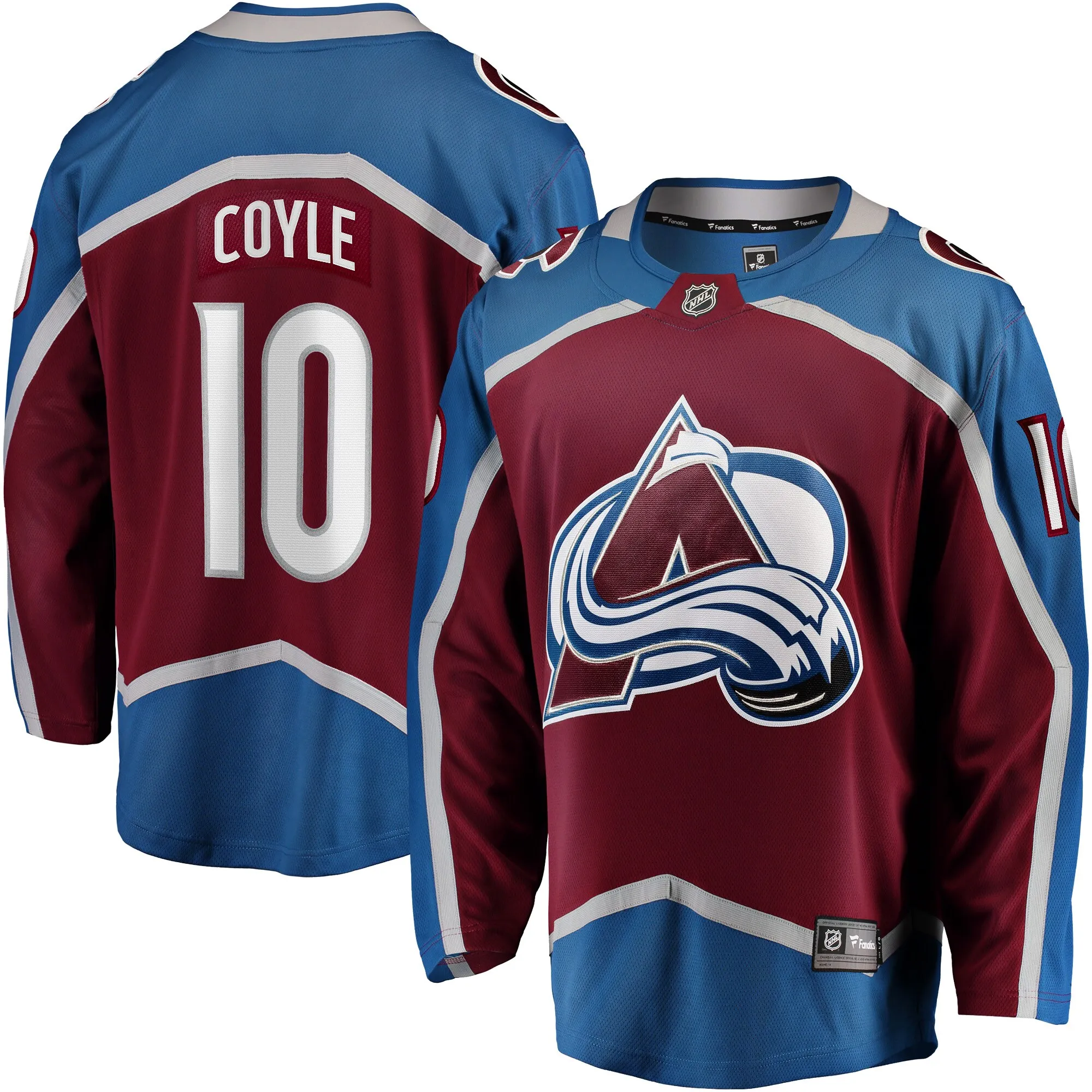 Charlie Coyle Colorado Avalanche Fanatics Home Breakaway Jersey - Burgundy