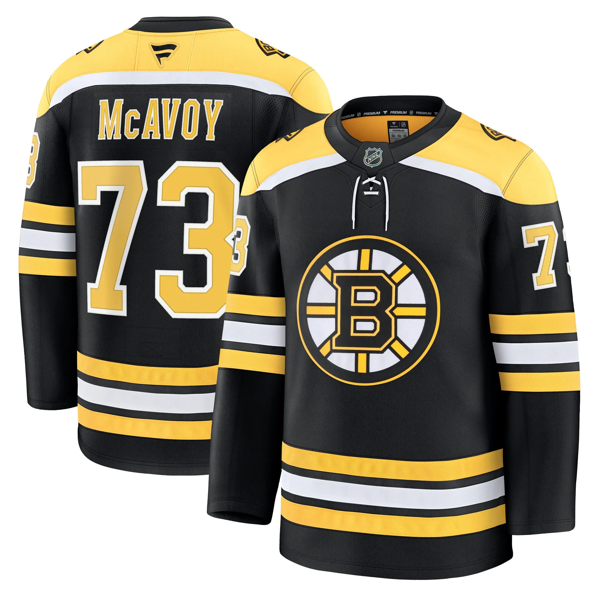Charlie McAvoy Boston Bruins Fanatics Home Premium Jersey - Black