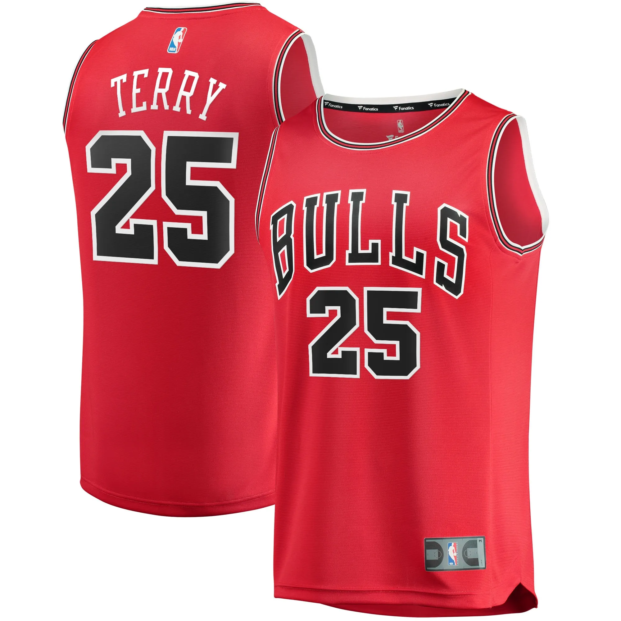 Dalen Terry Chicago Bulls Fanatics Fast Break Replica Player Jersey - Icon Edition - Red