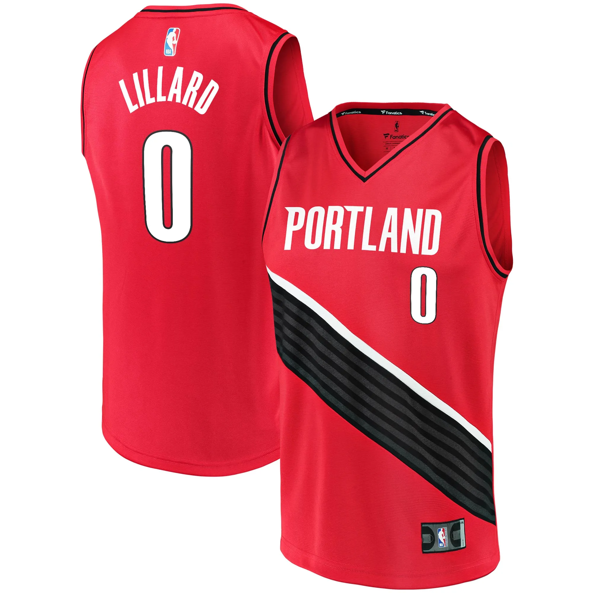 Damian Lillard Portland Trail Blazers Fanatics Fast Break Replica Jersey - Statement Edition - Red