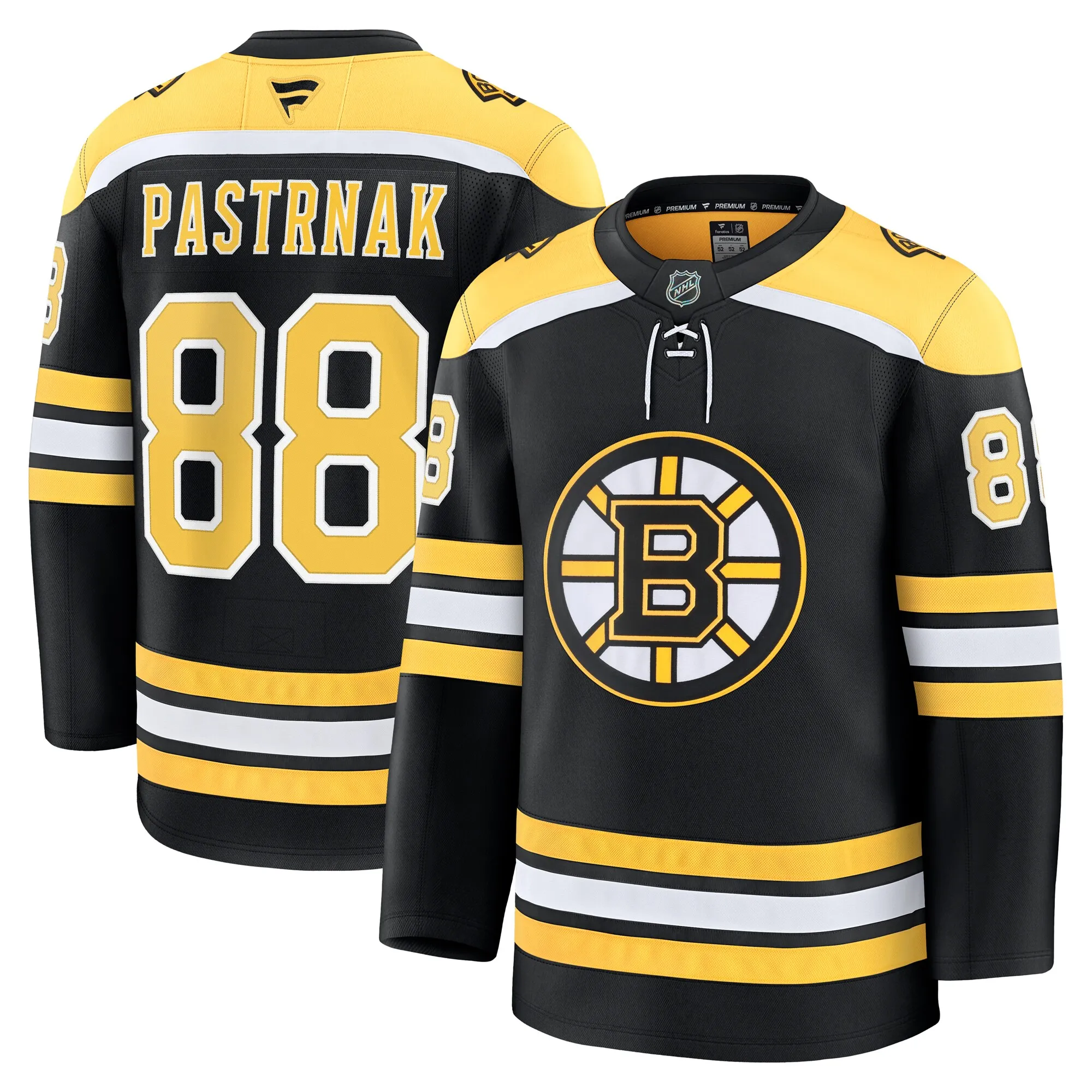 David Pastrnak Boston Bruins Fanatics Home Premium Jersey - Black