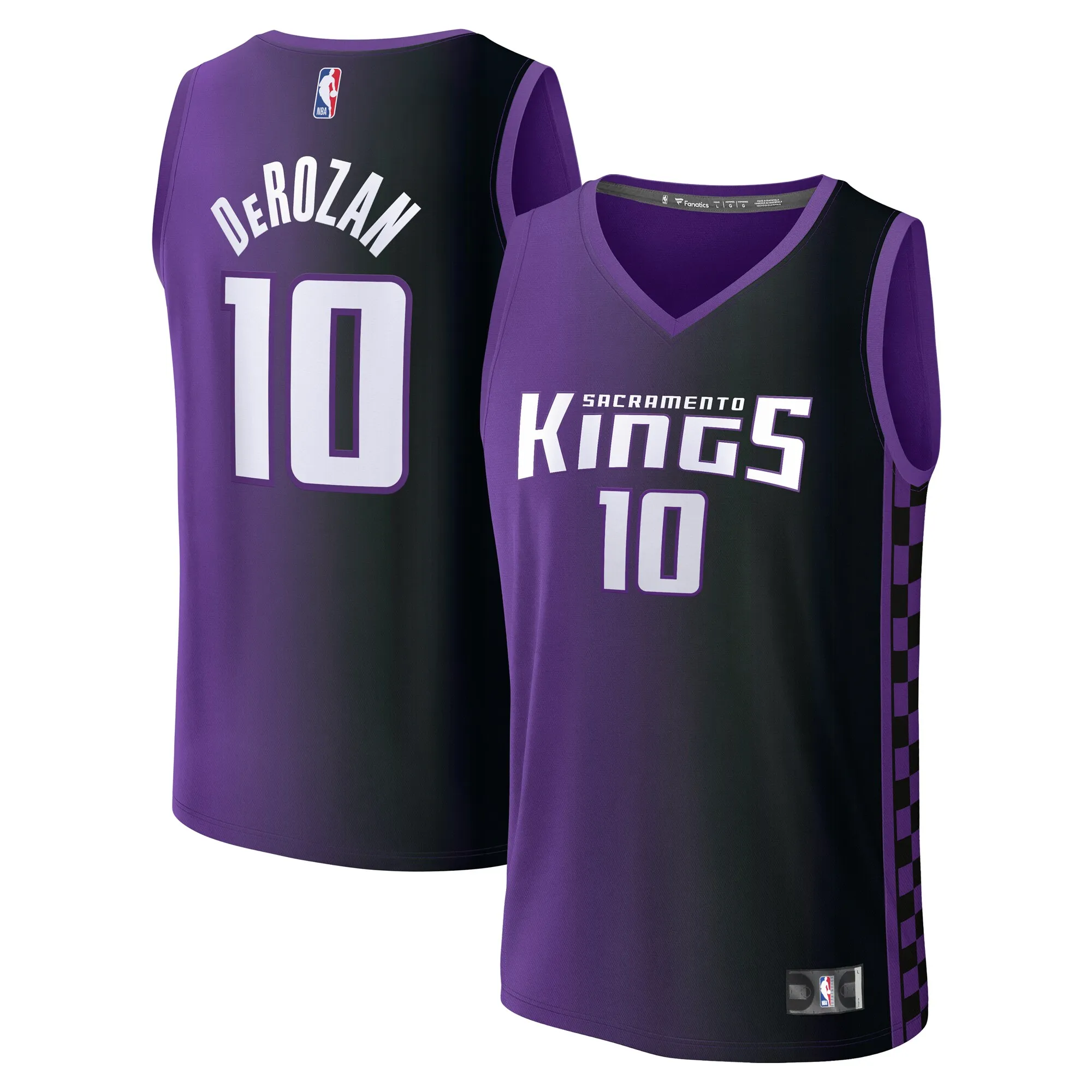 DeMar DeRozan Sacramento Kings Fanatics Fast Break Replica Jersey - Statement Edition - Purple