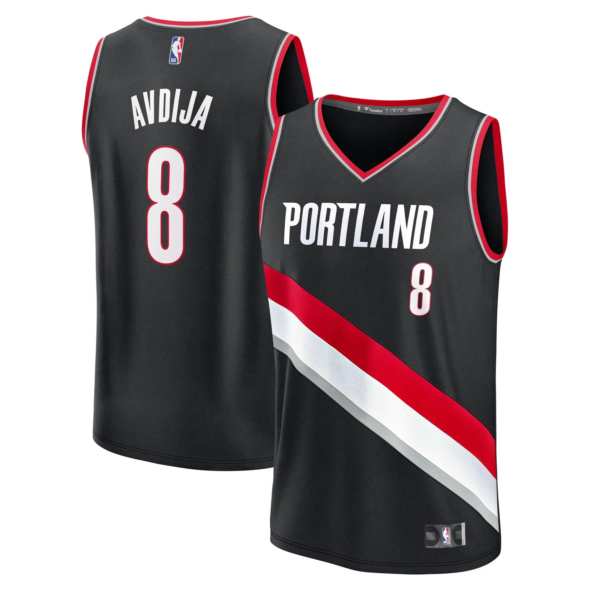 Deni Avdija Portland Trail Blazers Fanatics Fast Break Replica Player Jersey - Icon Edition - Black