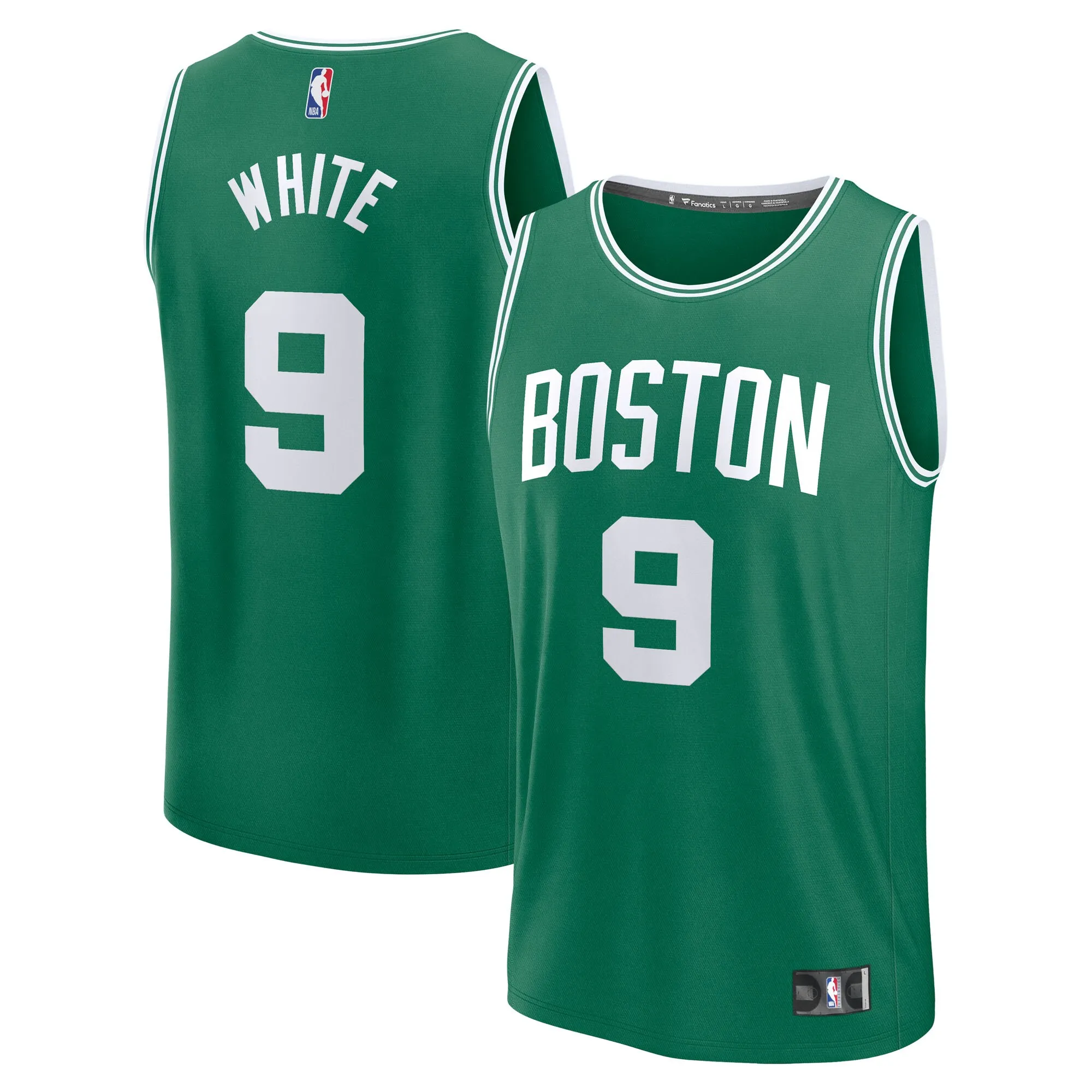 Derrick White Boston Celtics Fanatics Fast Break Replica Player Jersey - Icon Edition - Kelly Green