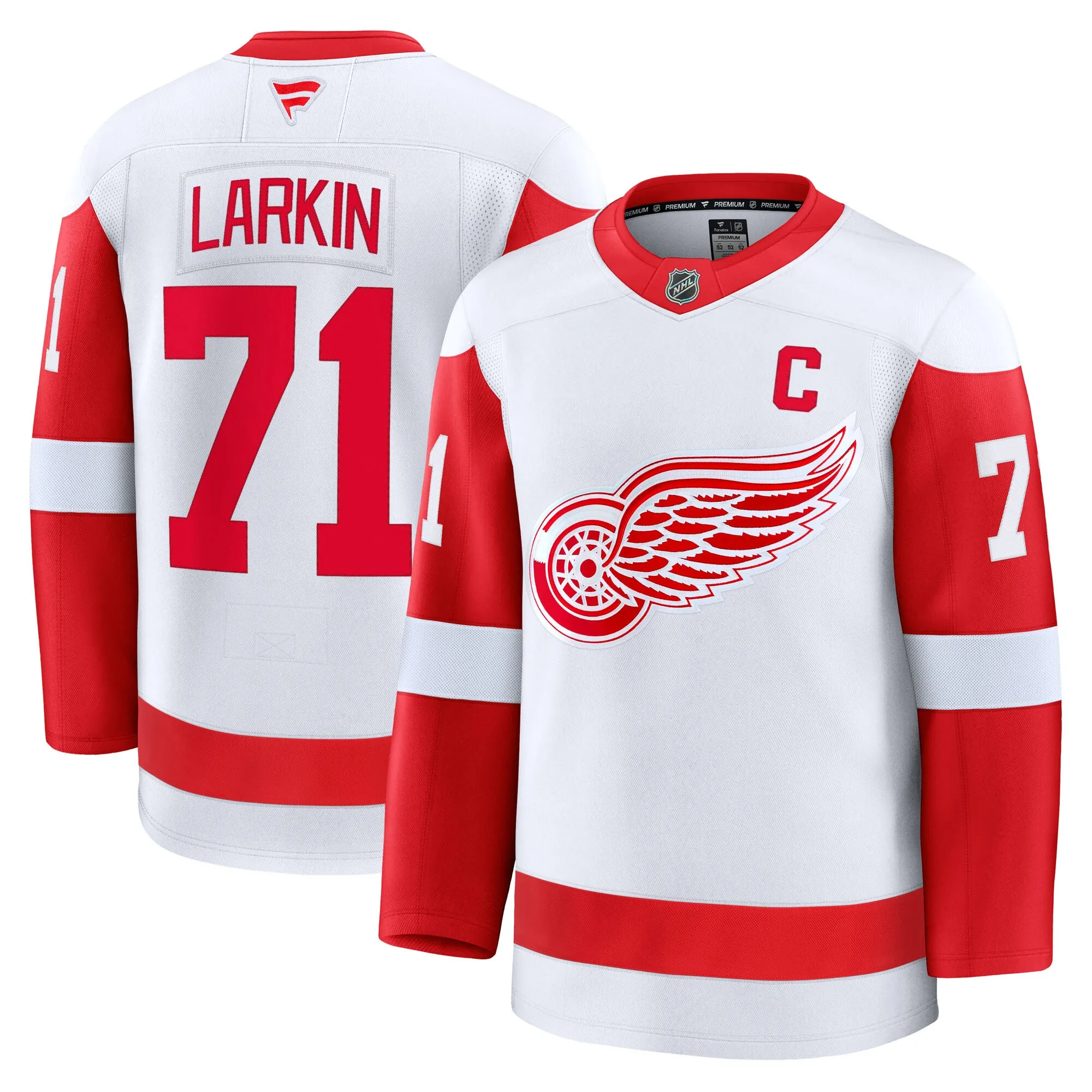 Dylan Larkin Detroit Red Wings Fanatics Away Premium Jersey - White