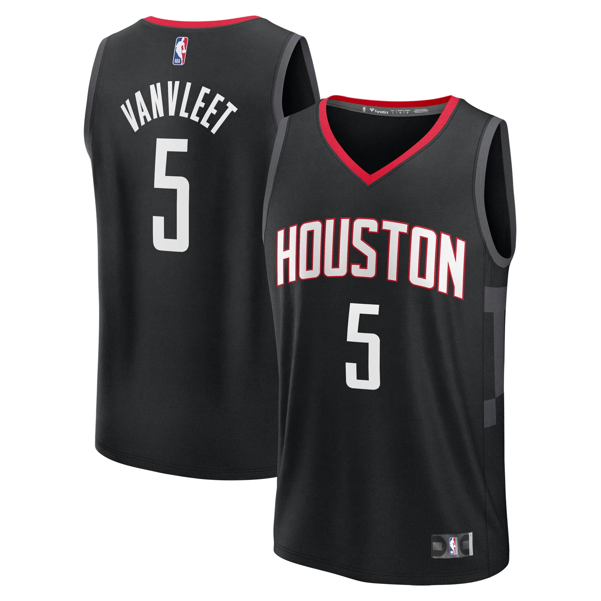 Fred VanVleet Houston Rockets Fanatics Fast Break Replica Player Jersey - Statement Edition - Black
