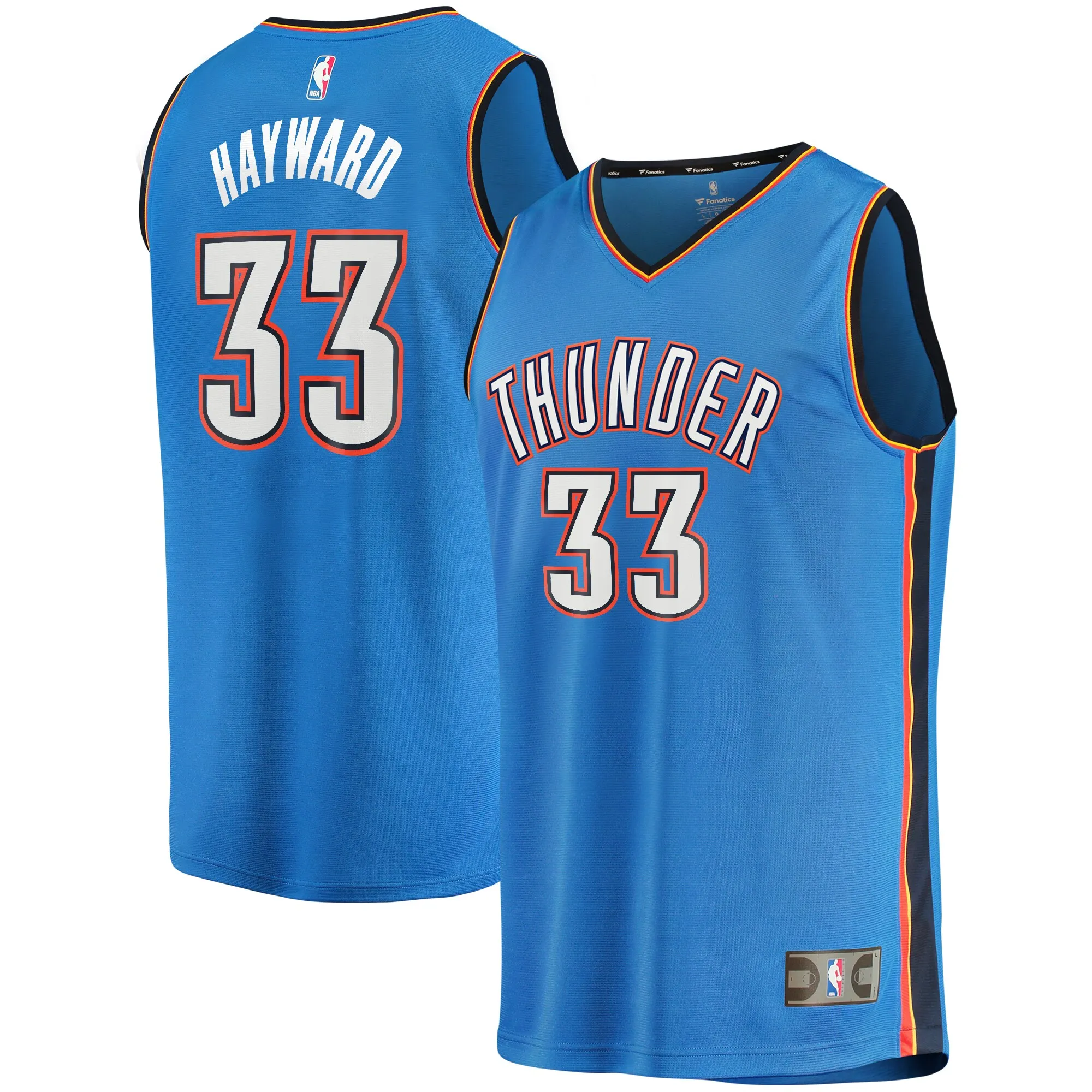 Gordon Hayward Oklahoma City Thunder Fanatics Fast Break Player Jersey - Icon Edition - Blue