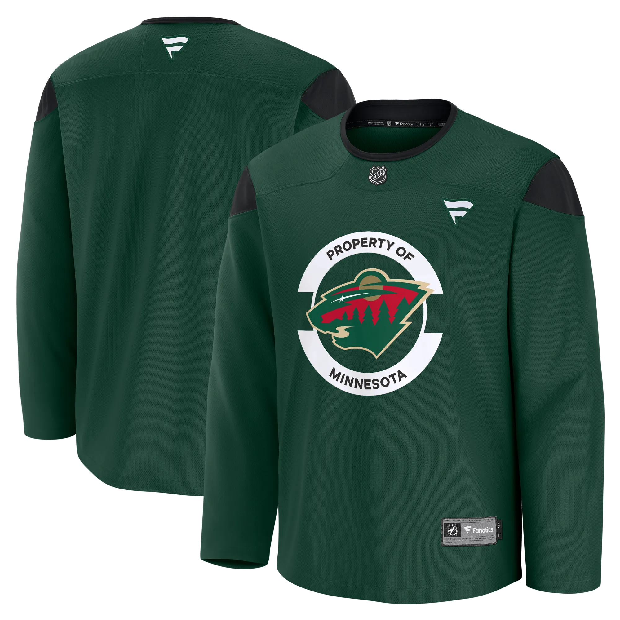 Minnesota Wild Fanatics Team Practice Jersey - Green