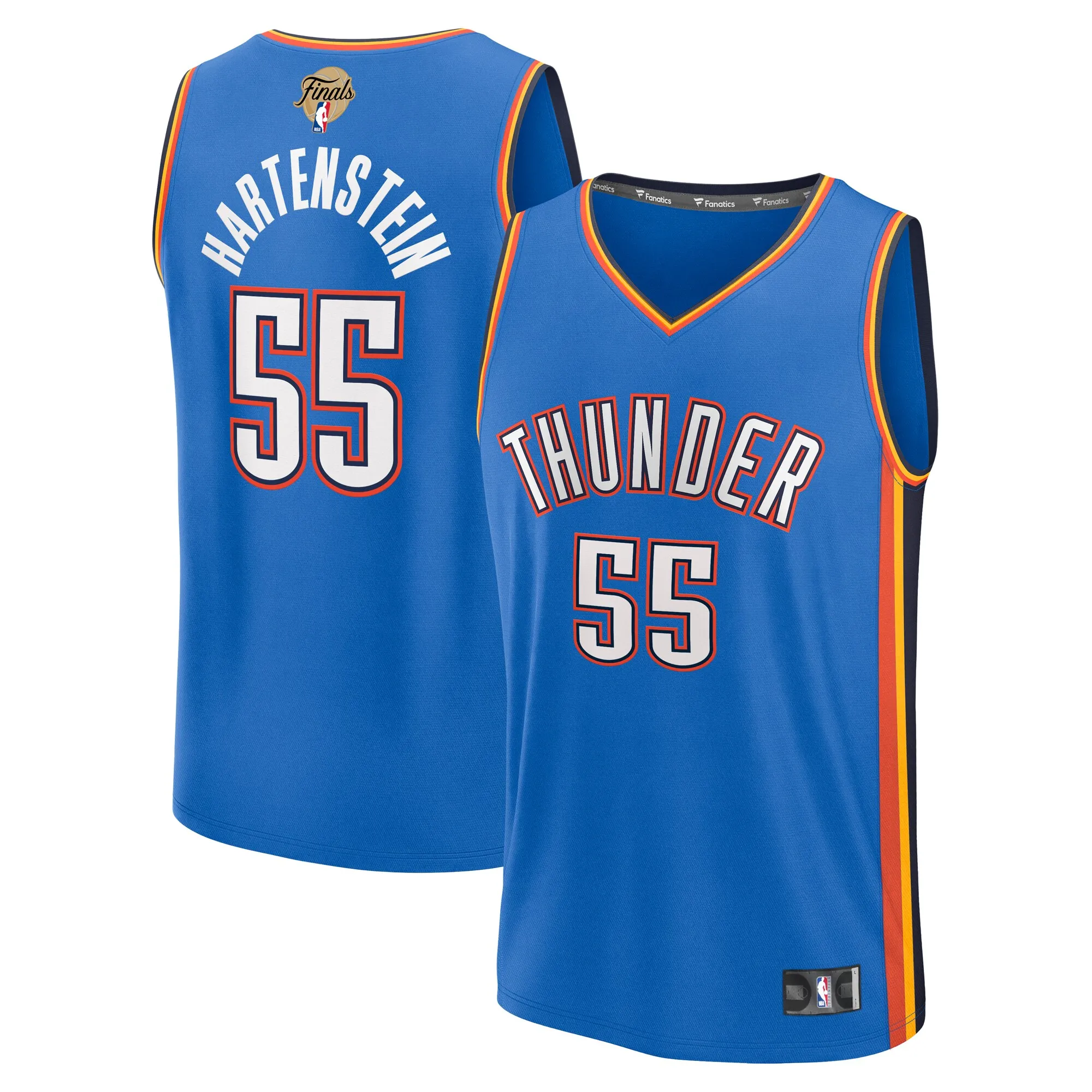 Isaiah Hartenstein Oklahoma City Thunder Fanatics  2025 NBA Finals Fast Break Replica Player Jersey - Blue - Icon Edition