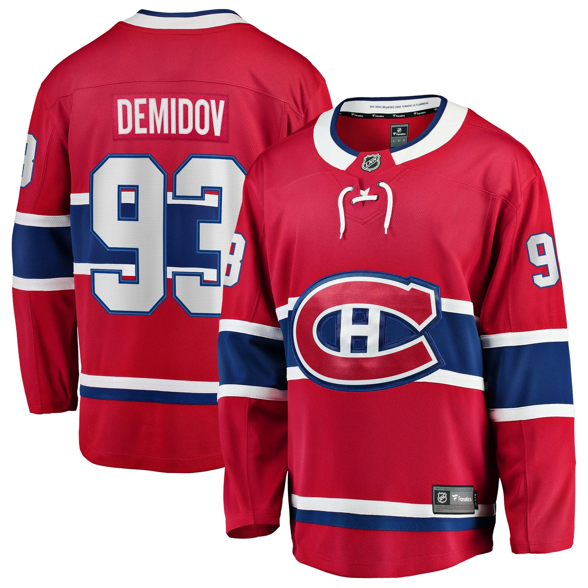 Ivan Demidov Montreal Canadiens Fanatics Home Breakaway Jersey - Red
