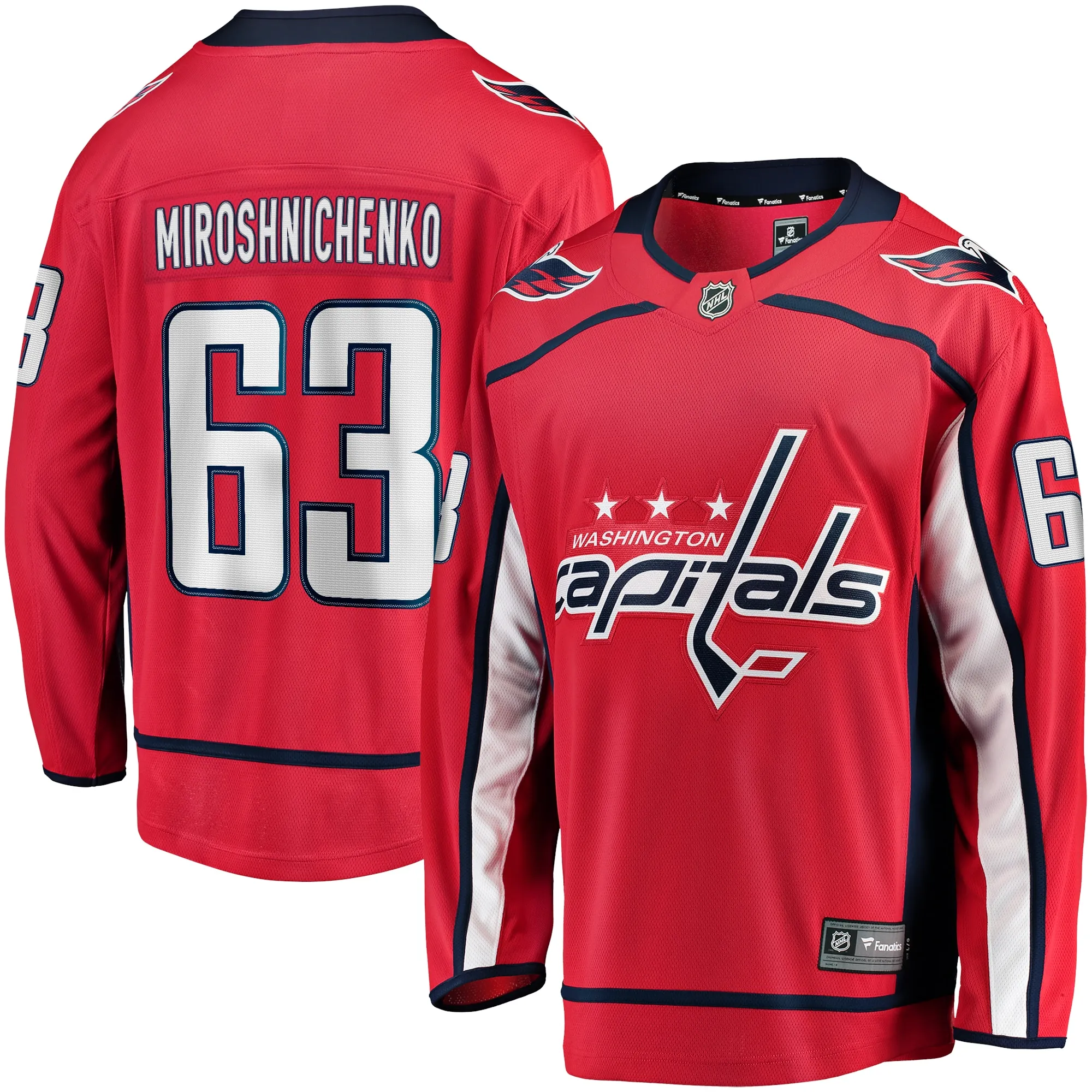 Ivan Miroshnichenko Washington Capitals Fanatics Home Premier Breakaway Player Jersey - Red