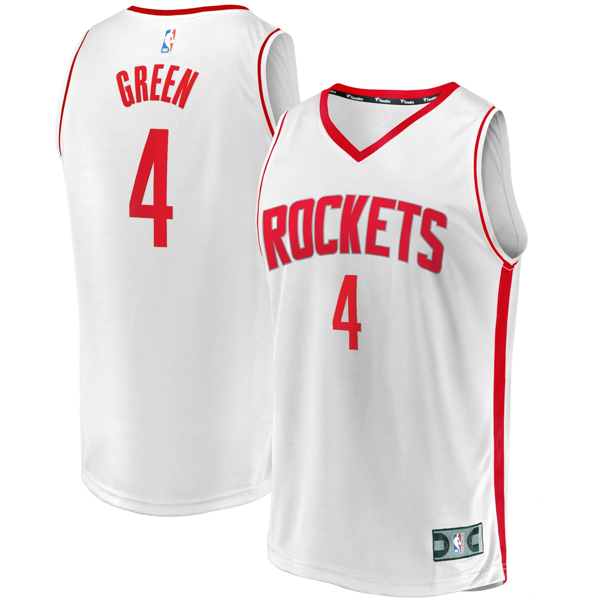 Jalen Green Houston Rockets Fanatics Fast Break Replica Player Jersey - Association Edition - White