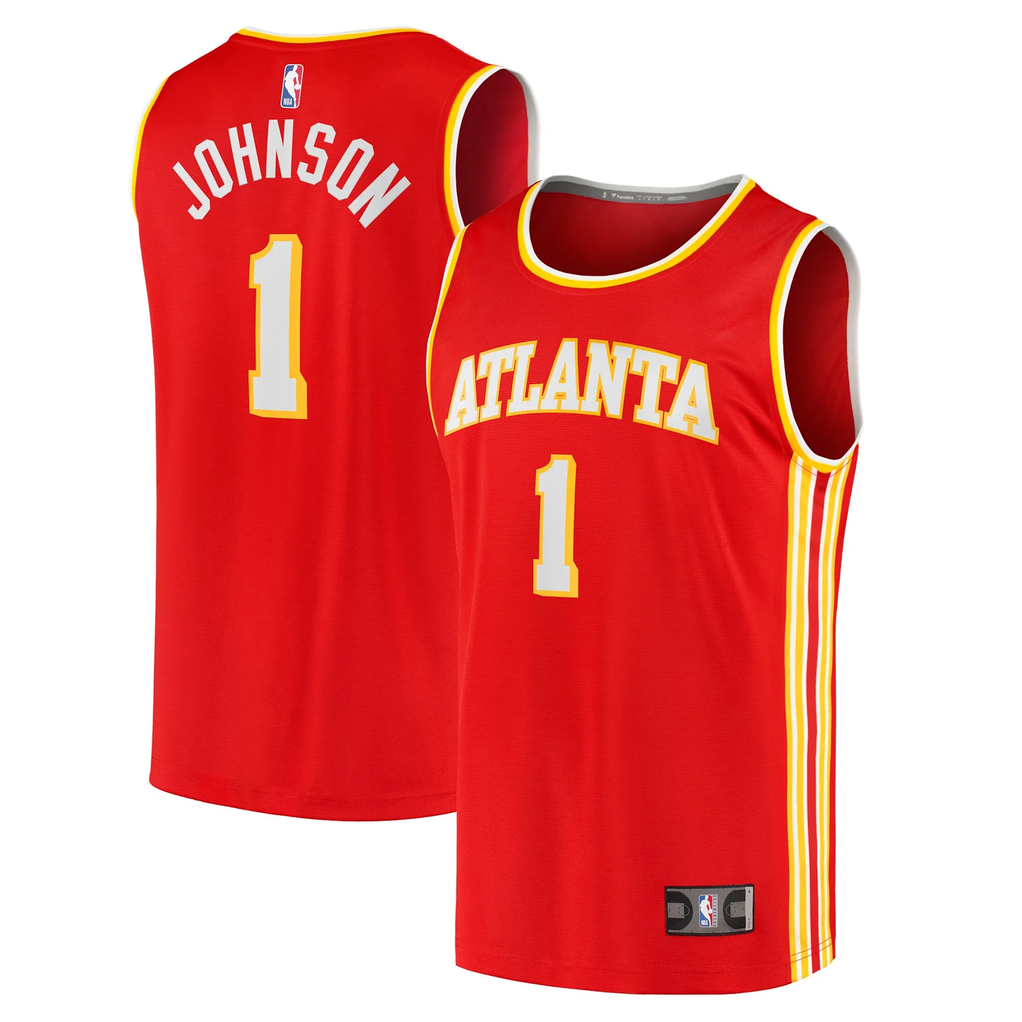 Jalen Johnson Atlanta Hawks Fanatics Fast Break Replica Jersey - Icon Edition - Red