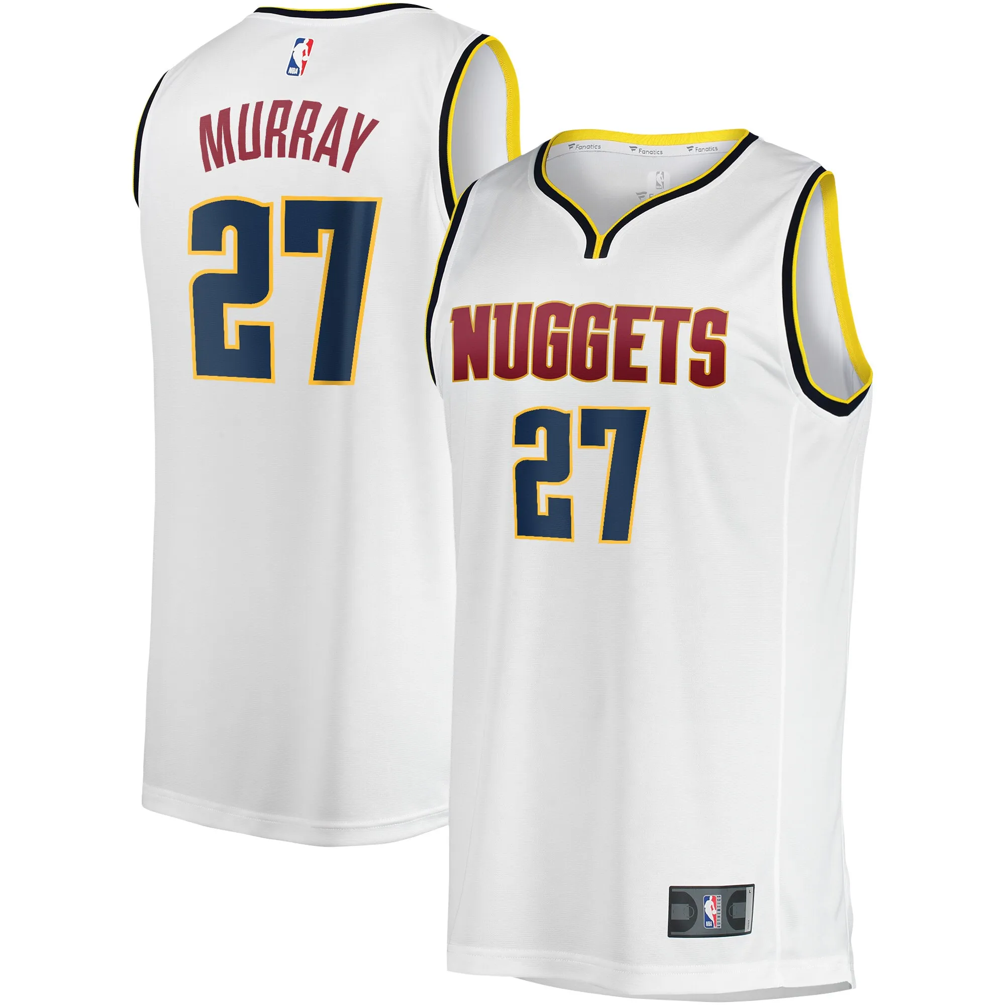 Jamal Murray Denver Nuggets Fanatics Fast Break Player Jersey - Association Edition - White