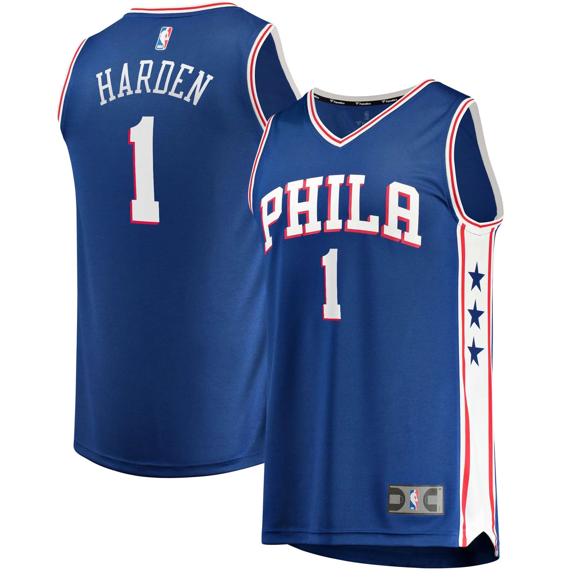 James Harden Philadelphia 76ers Fanatics Fast Break Replica Jersey - Icon Edition - Royal