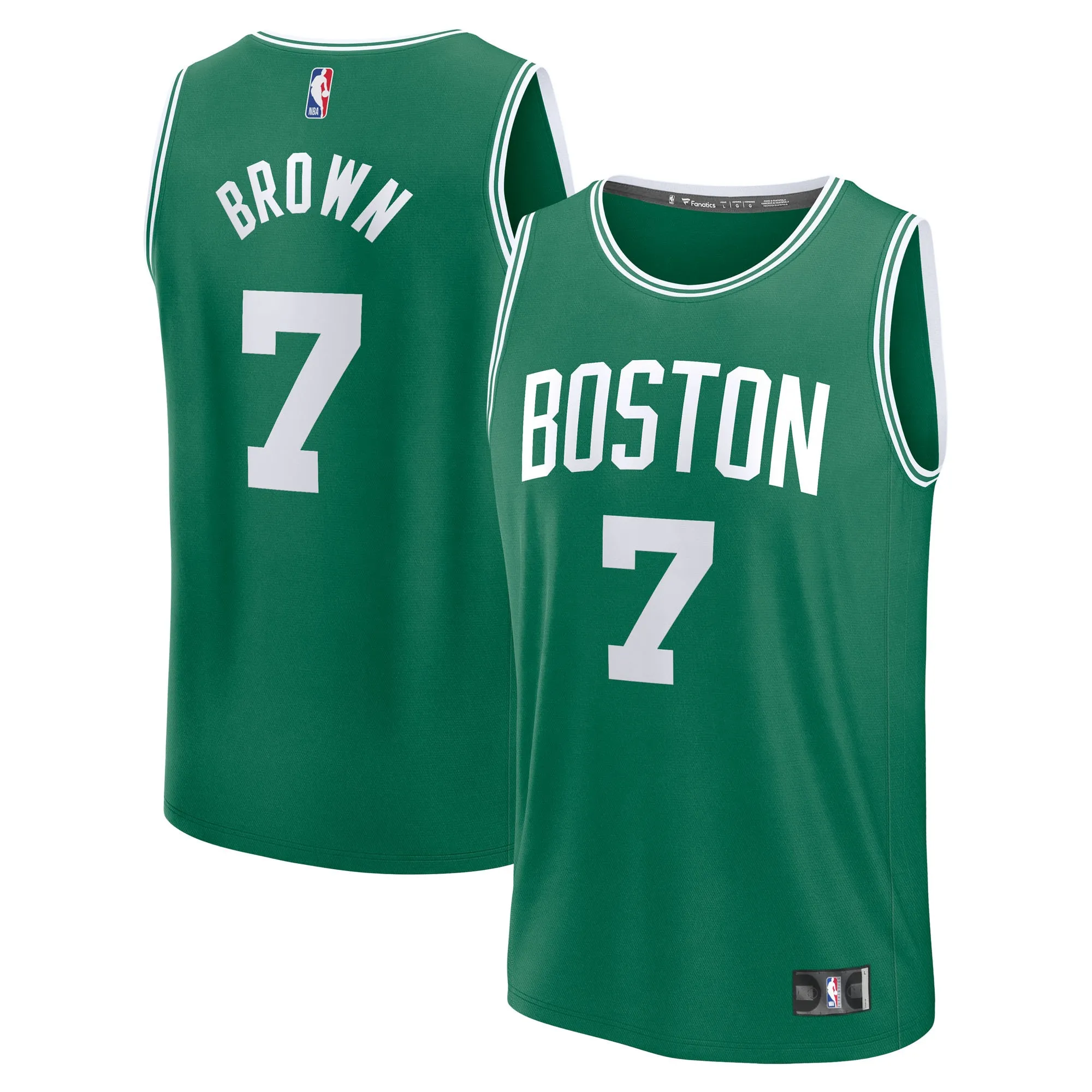 Jaylen Brown Boston Celtics Fanatics Fast Break Replica Player Jersey - Icon Edition - Kelly Green