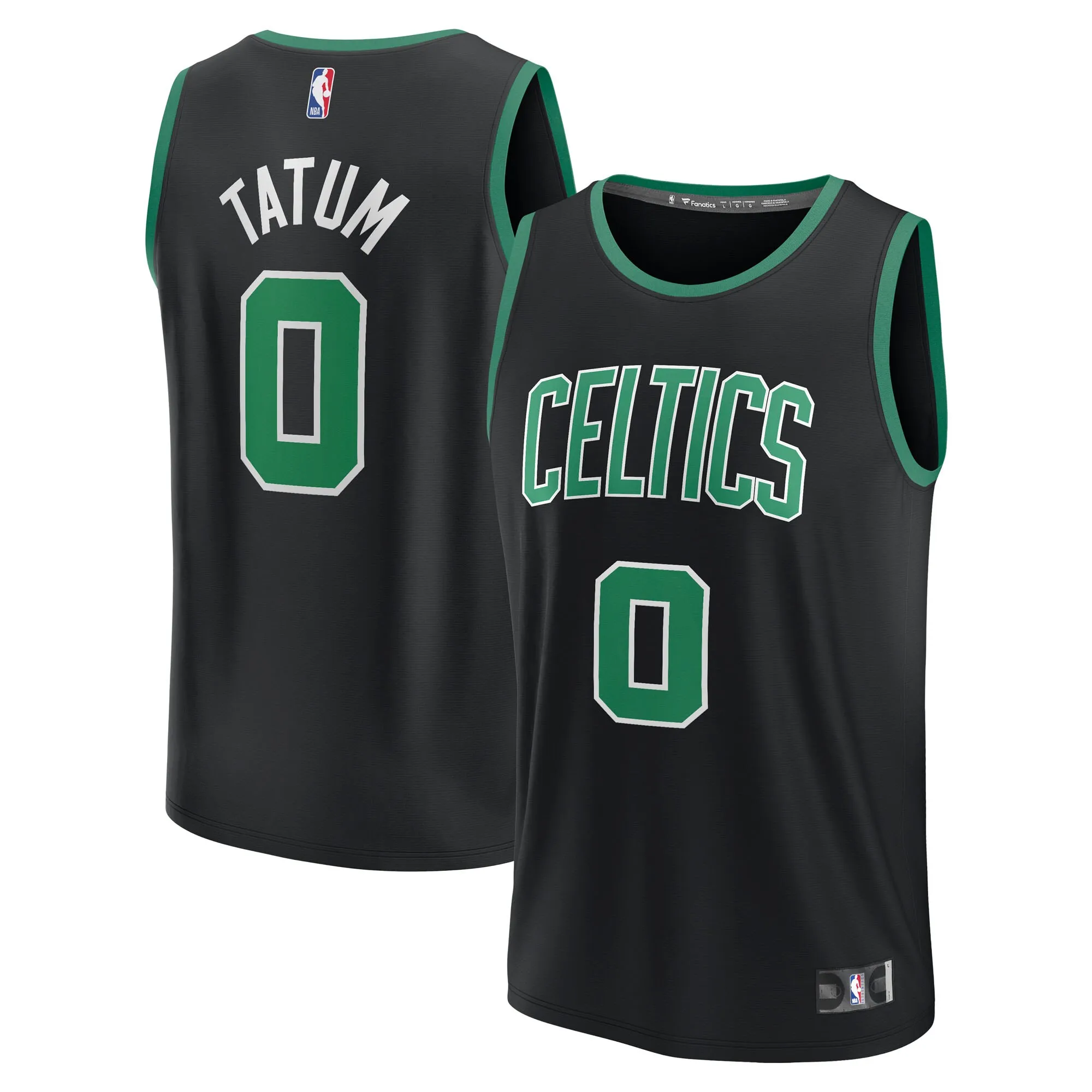 Jayson Tatum Boston Celtics Fanatics Fast Break Replica Player Jersey - Statement Edition - Black