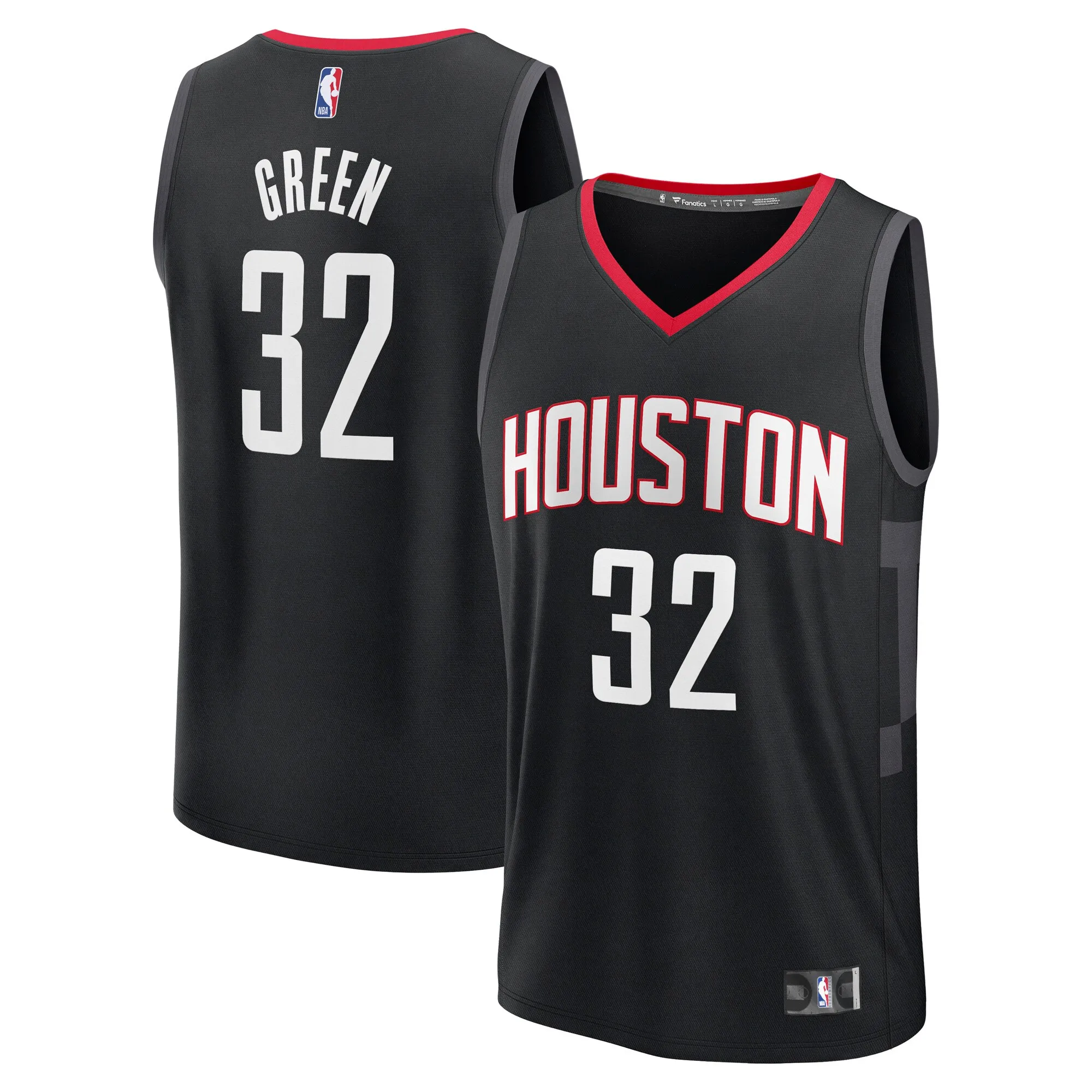 Jeff Green Houston Rockets Fanatics Fast Break Replica Player Jersey - Statement Edition - Black