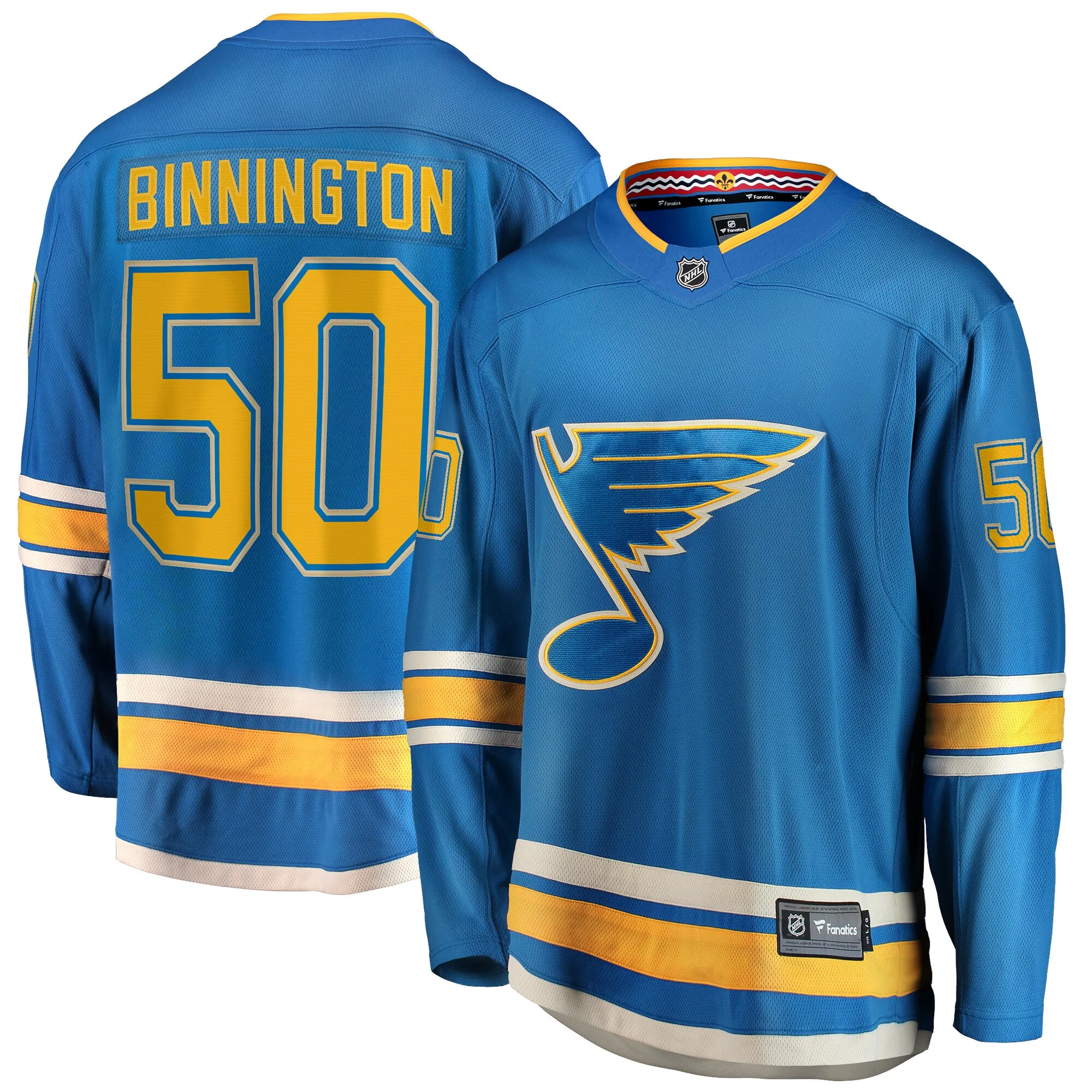 Jordan Binnington St. Louis Blues Fanatics Alternate Premier Breakaway Player Jersey - Blue