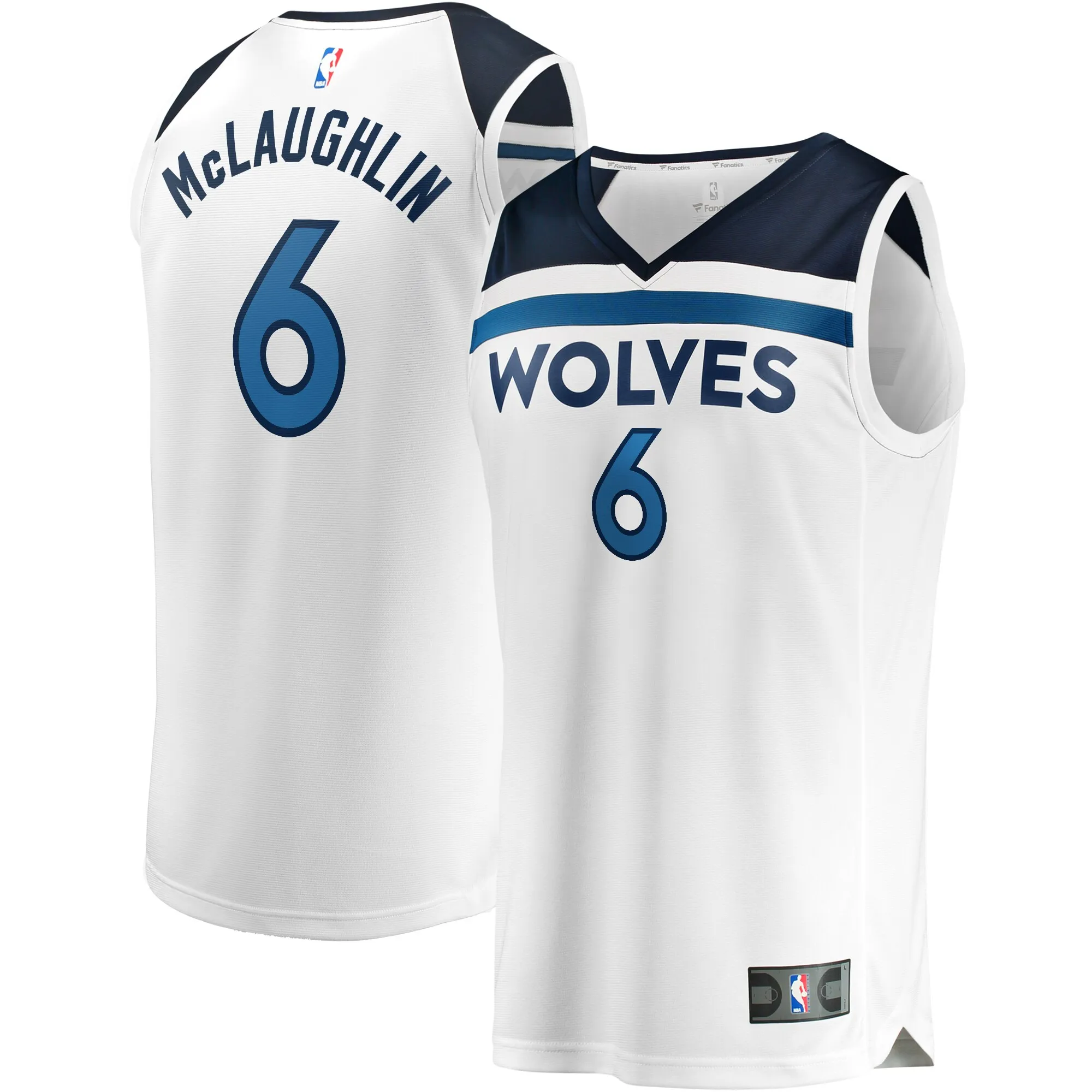 Jordan McLaughlin Minnesota Timberwolves Fanatics Fast Break Player Jersey - Association Edition - White