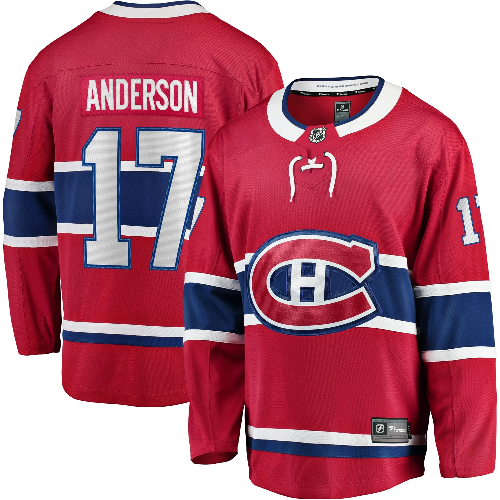 Josh Anderson Montreal Canadiens Fanatics Breakaway Player Jersey - Red