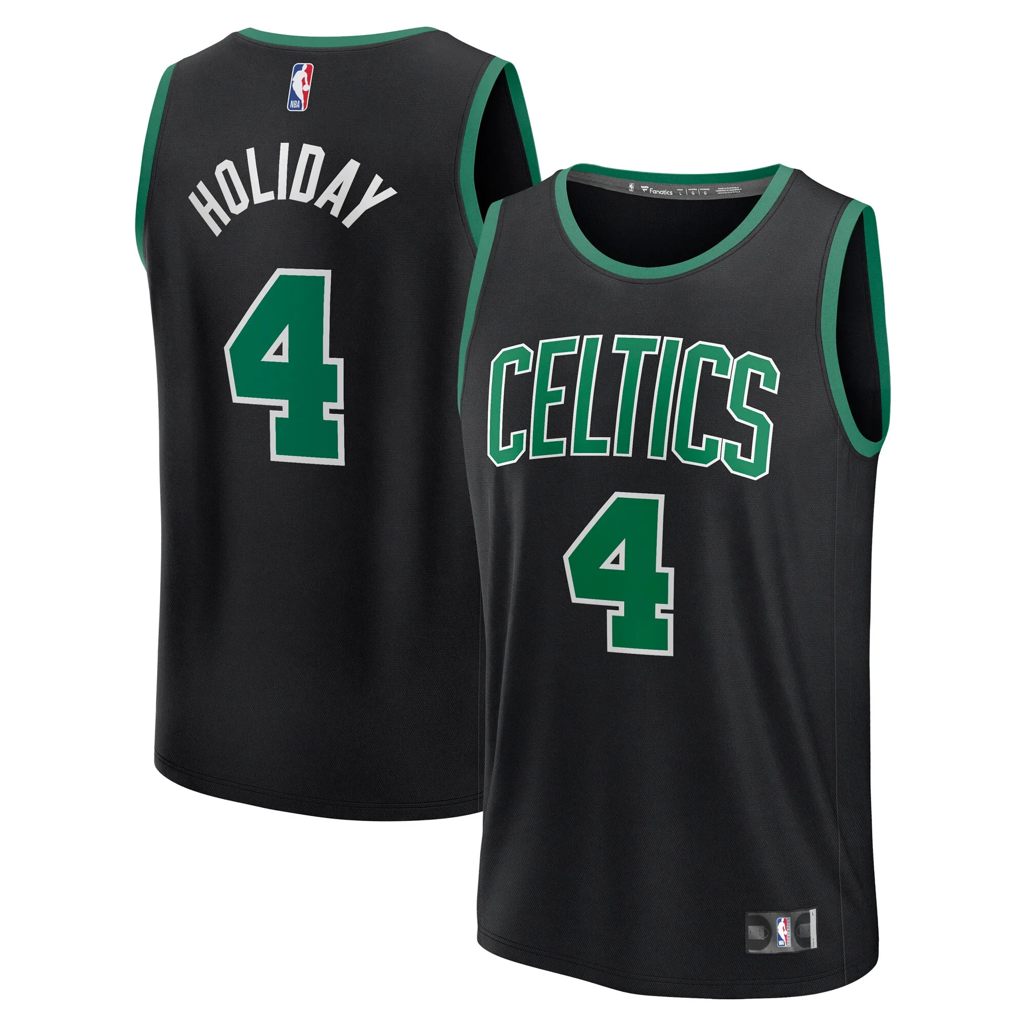 Jrue Holiday Boston Celtics Fanatics Fast Break Replica Player Jersey - Statement Edition - Black