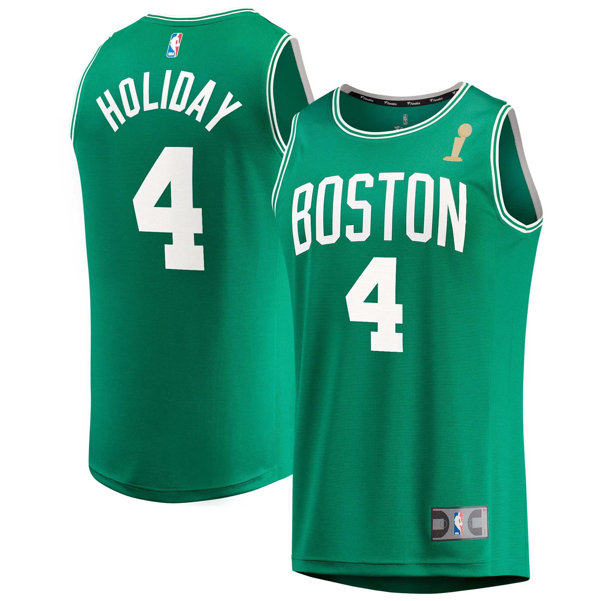 Jrue Holiday Boston Celtics Fanatics 2024 NBA Finals Champions Fast Break Replica Player Jersey - Kelly Green - Icon Edition