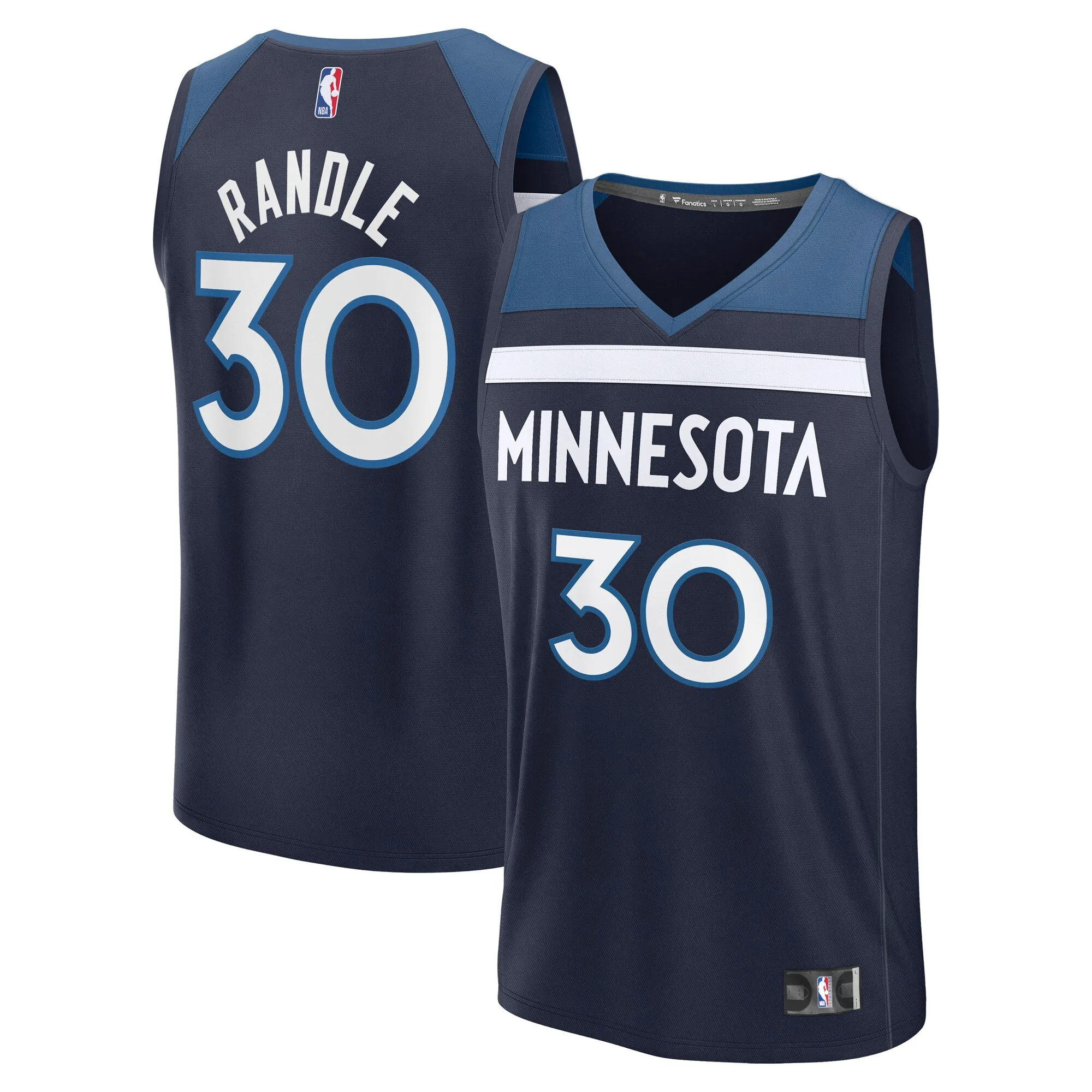 Julius Randle Minnesota Timberwolves Fanatics Fast Break Replica Player Jersey - Icon Edition - Navy